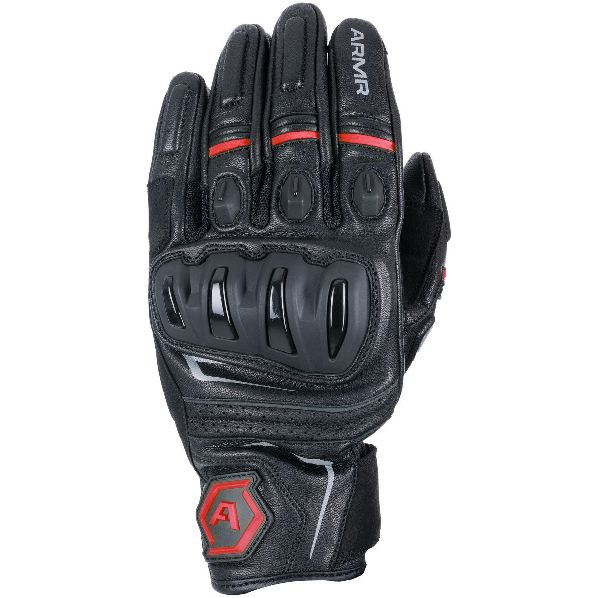 Rękawice rowerowe Armr Glove Raiden 3.0 czarne/czerwone rozmiar S/7