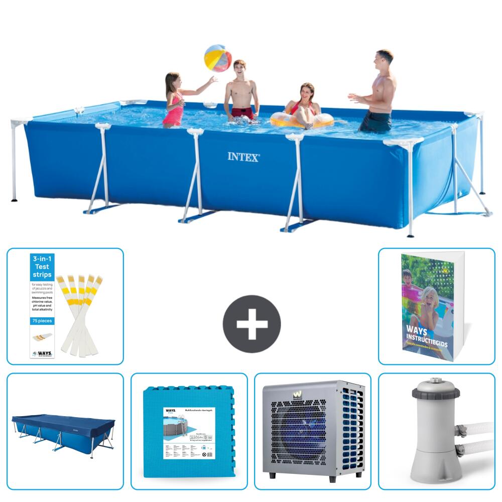 INTEX Basen ze stelażem Prostokątny - 450x220x84 cm - 7-częściowy S79