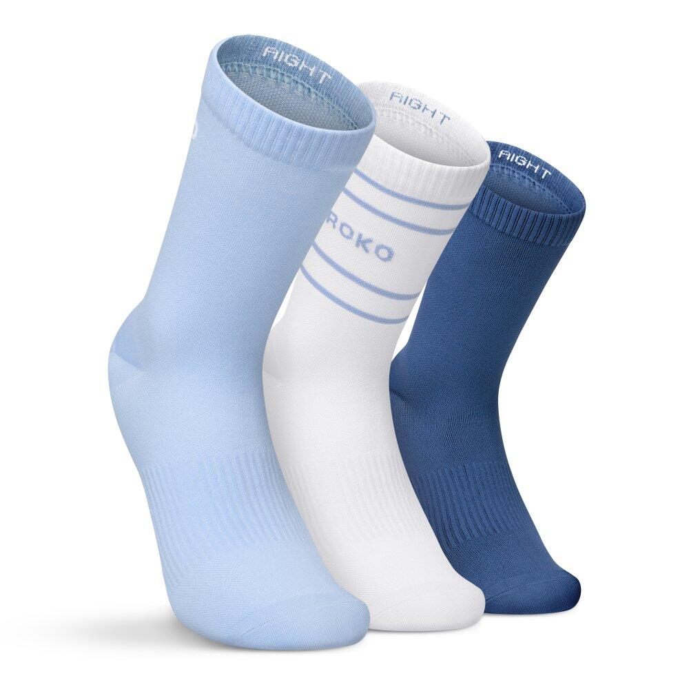Sportowe skarpetki tenisowe trójpak Siroko 3Motion Blues