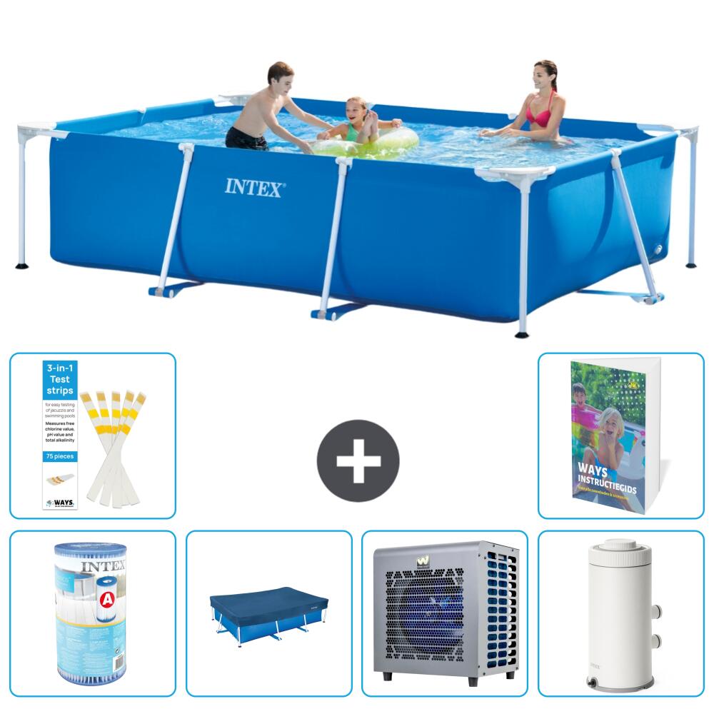 INTEX Basen ze stelażem Prostokątny - 300x200x75 cm - 7-częściowy S38