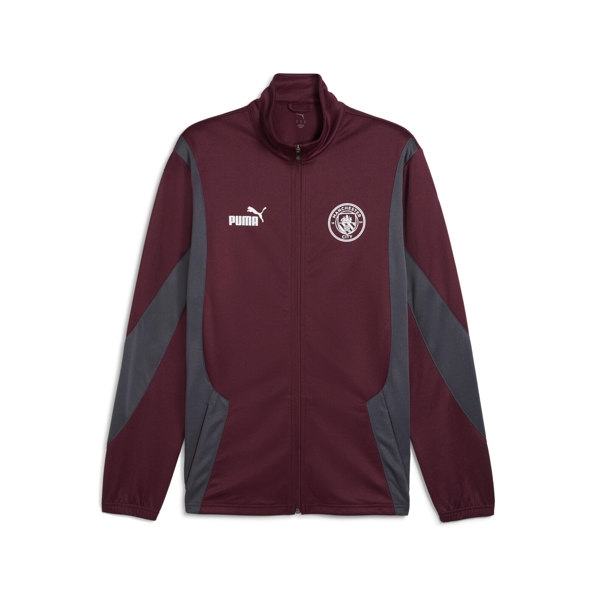 Męska kurtka Manchester City ftblNRGY+ PUMA Dark Rosette Stormy Slate Red Gray
