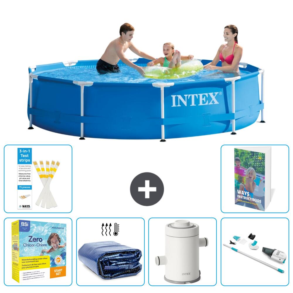 INTEX Basen ze stelażem Okrągły - 305x76 cm - 7-częściowy S22