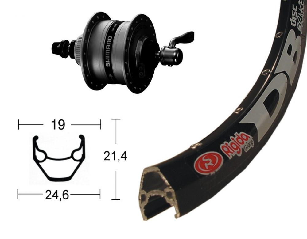 Koło do roweru tarczowego Dinamo Wiener Winora RIG.ZAC 2000 DH3D35 N