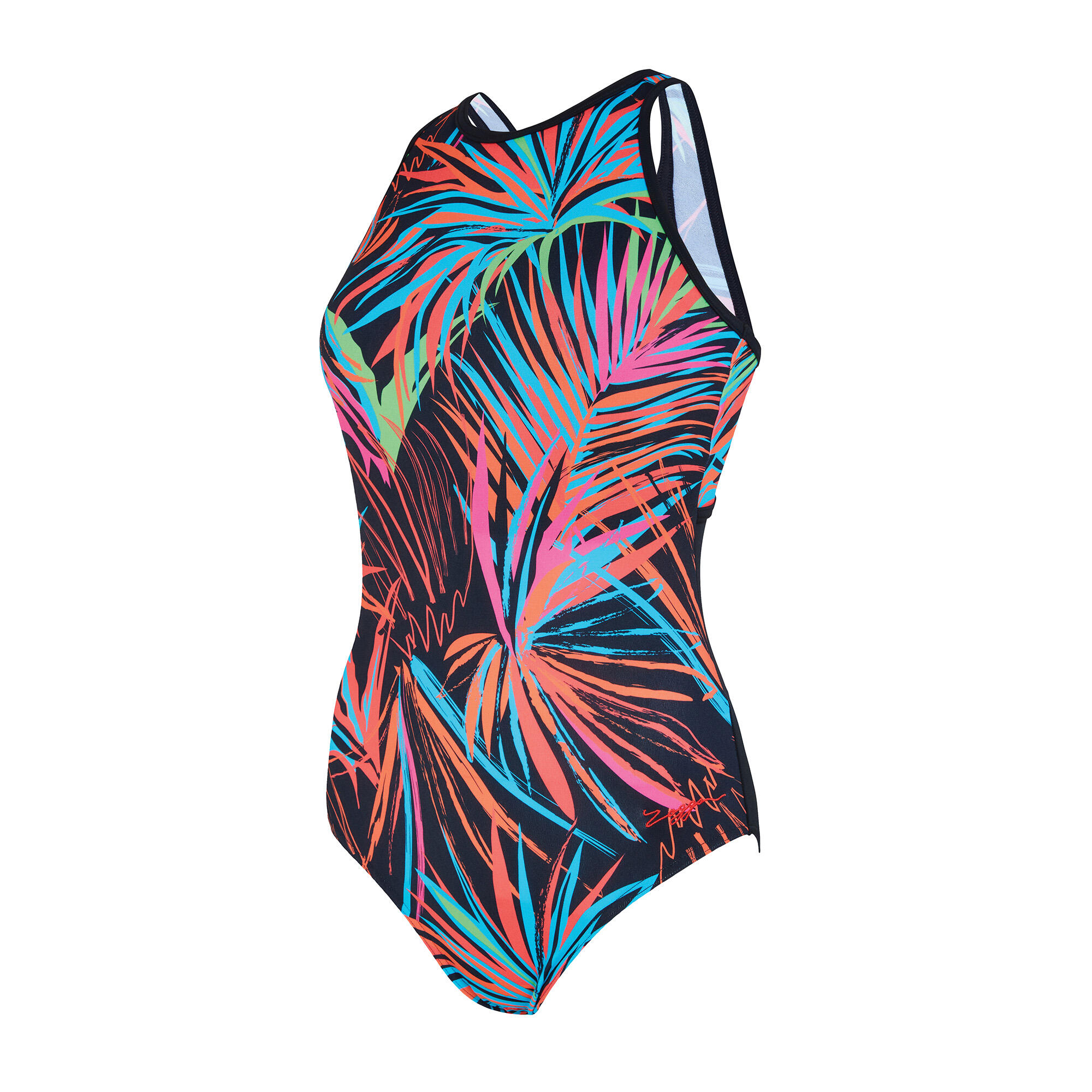 Strój kąpielowy jednoczęściowy damski Zoggs Maya Hi Crossback