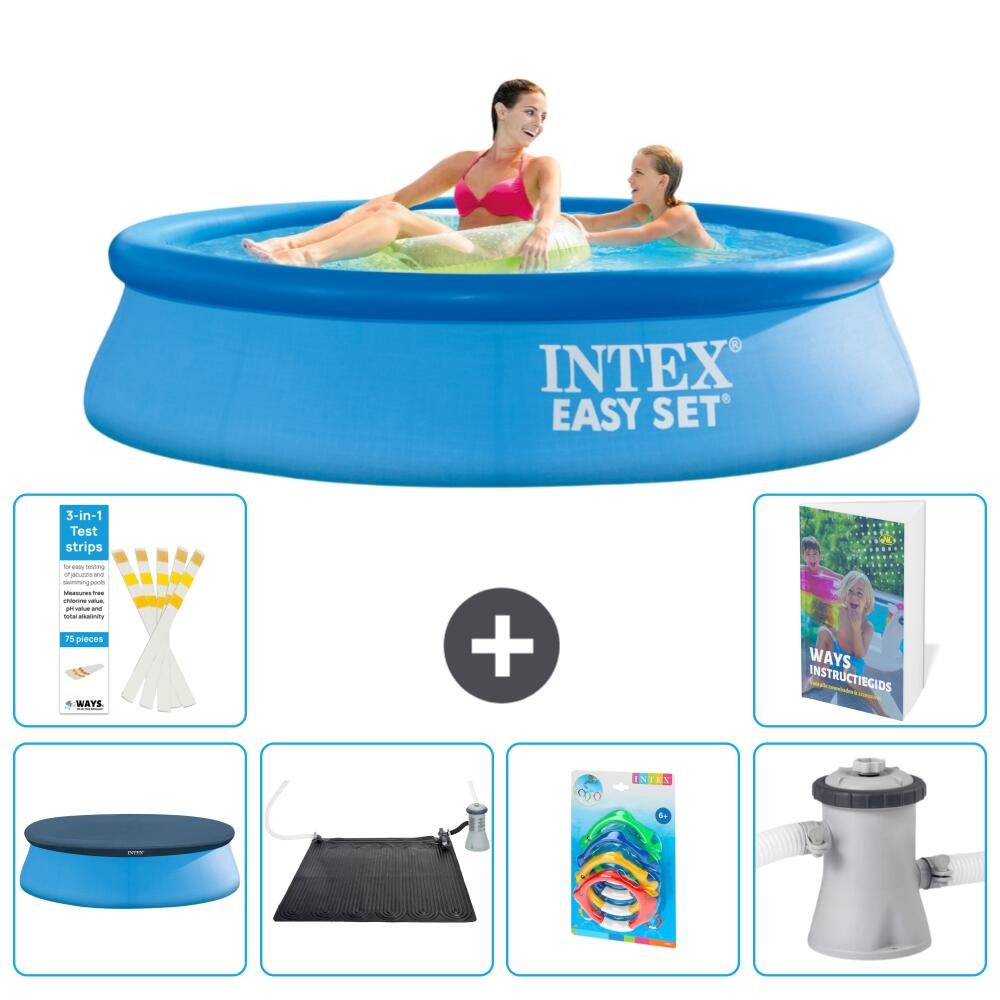 INTEX Basen Easy Set Okrągły - 244x61 cm - 7-częściowy S37