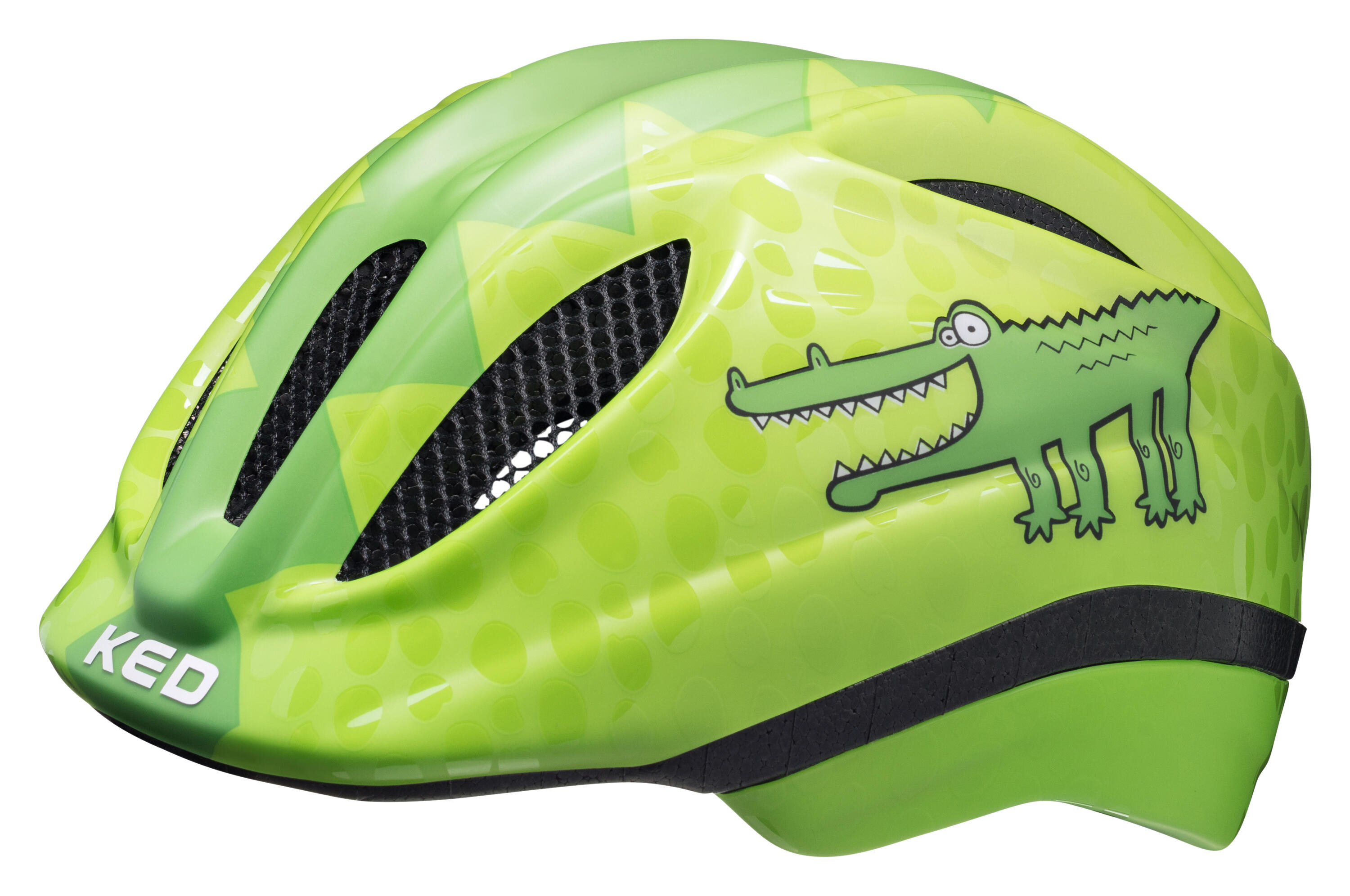 Kask dziecięcy MEGGY II TREND, GREEN CROCO GLOSSY