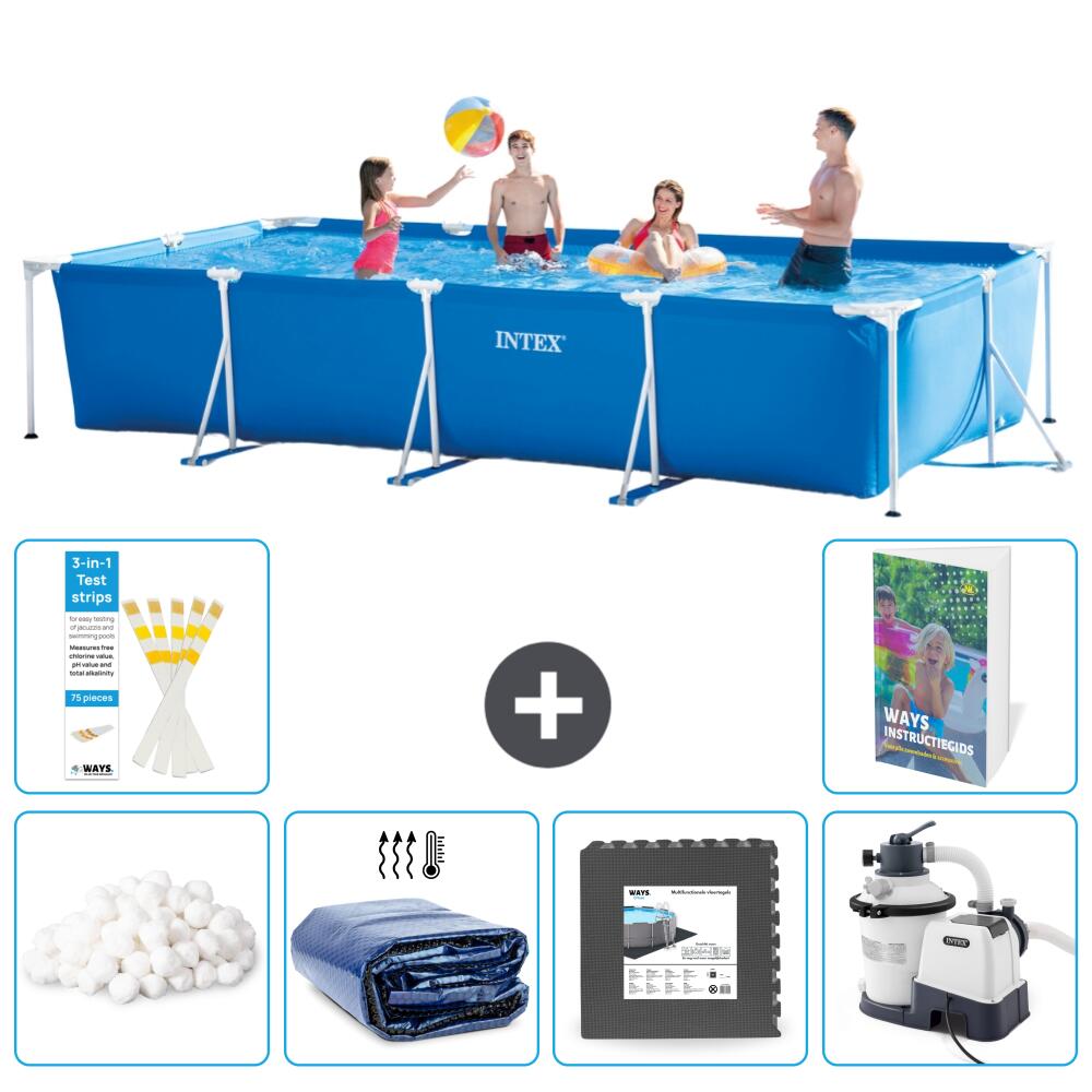 INTEX Basen ze stelażem Prostokątny - 450x220x84 cm - 7-częściowy S31