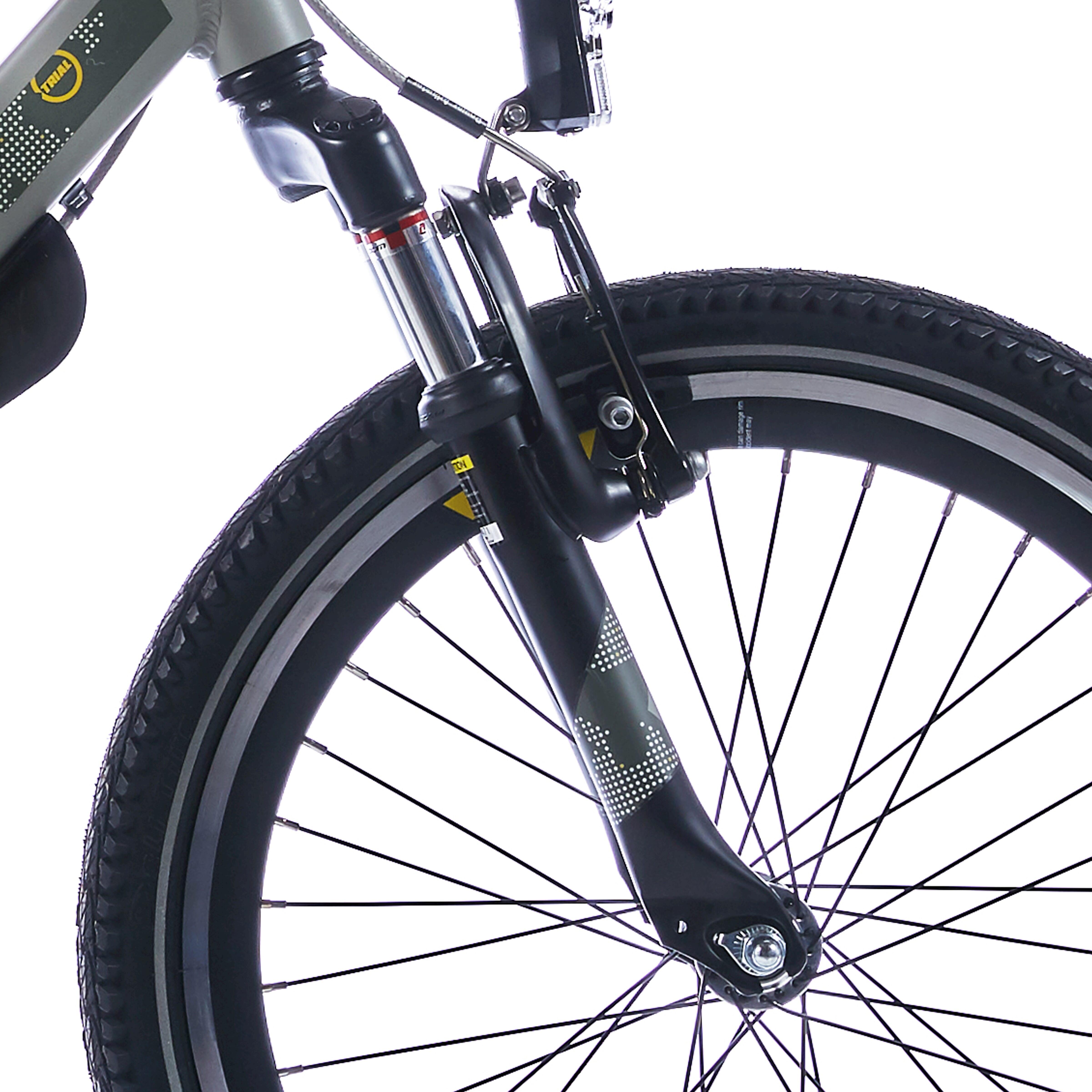 Amortyzowana widelka Alpina V Fork 22 czarna do roweru 22 cali