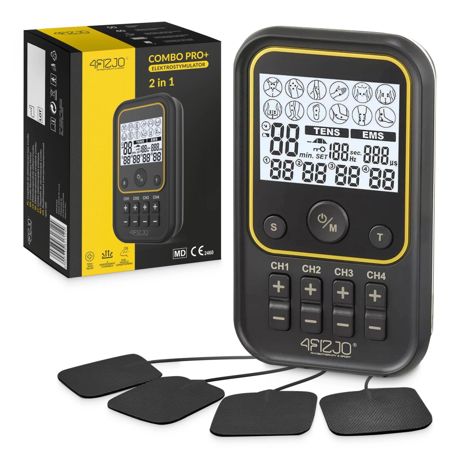 Elektrostymulator do treningu mięśni 4FIZJO EMS/TENS PRO+