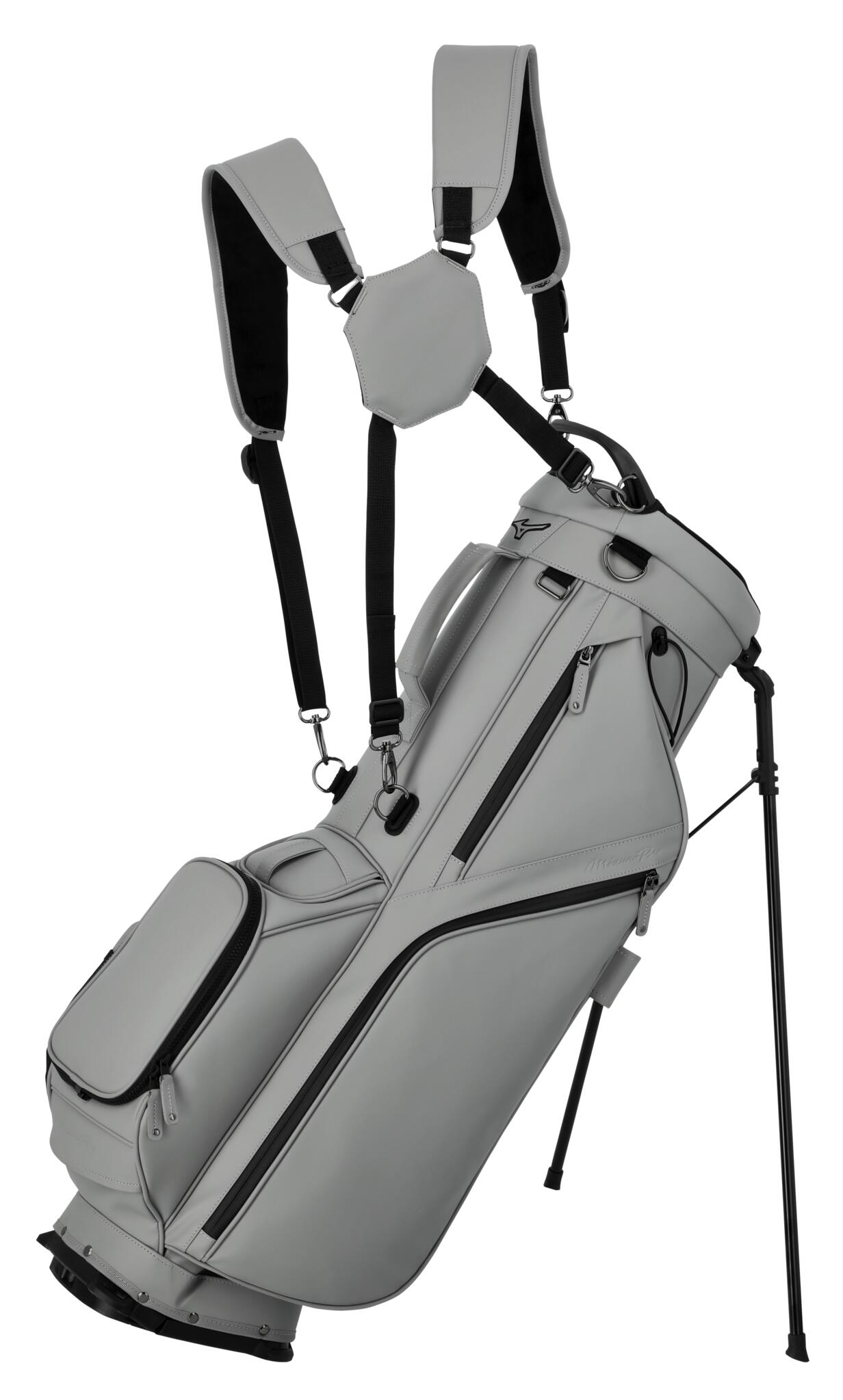 Torba stojąca Mizuno Pro Torba golfowa Torba transportowa Szara