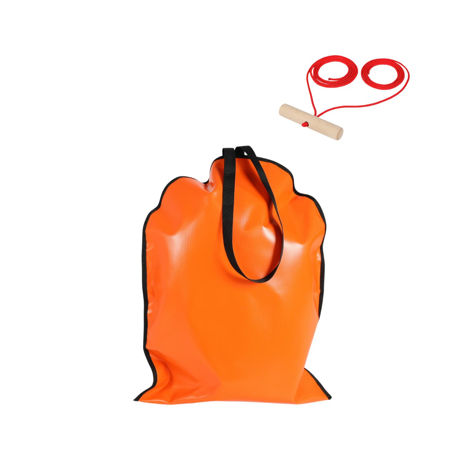 Zestaw ślizgacz śnieżny pomarańczowy AD312 + AD299 uchwyt do sanek 3 0m DUO HOLL