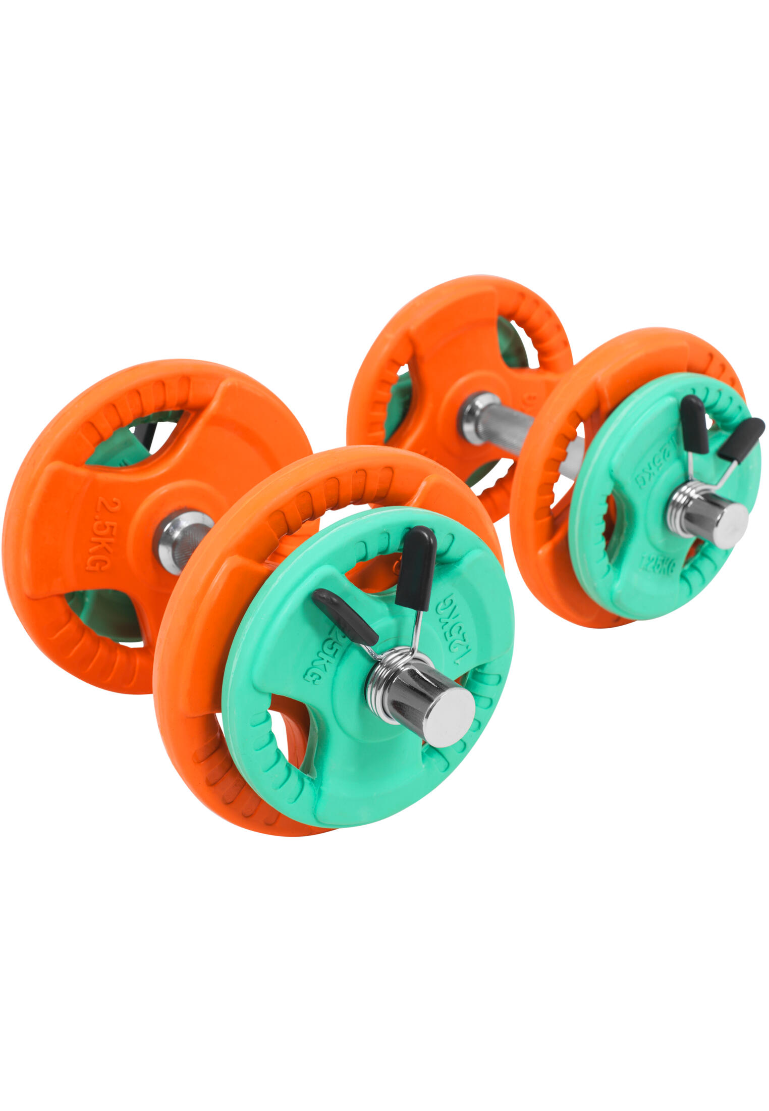 2x10 kg zestaw hantli gumowanych 31 mm krótkich typu Gripper