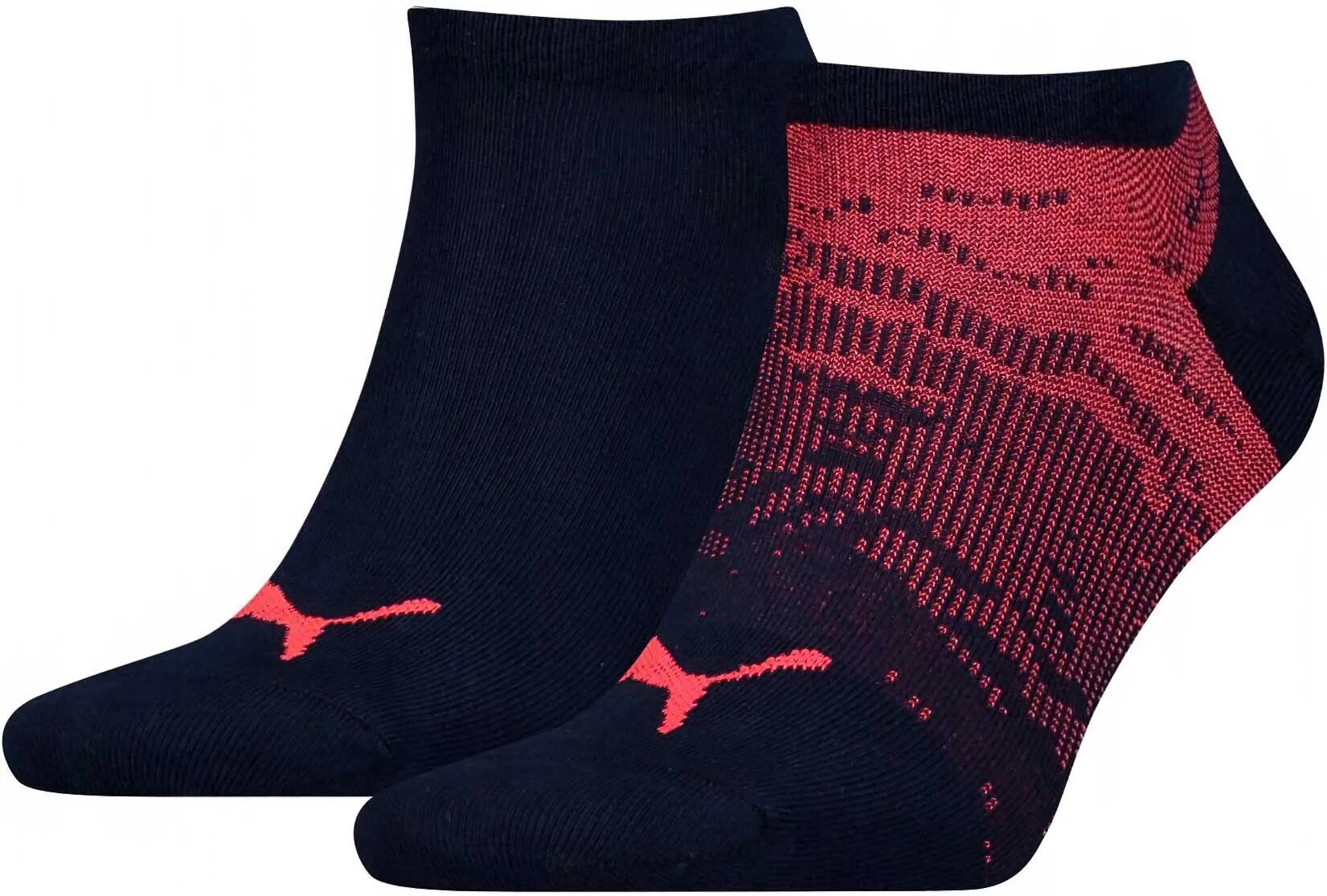 Skarpetki Puma Trampki 2szt Czarny Czerwony Czerwony 43-46