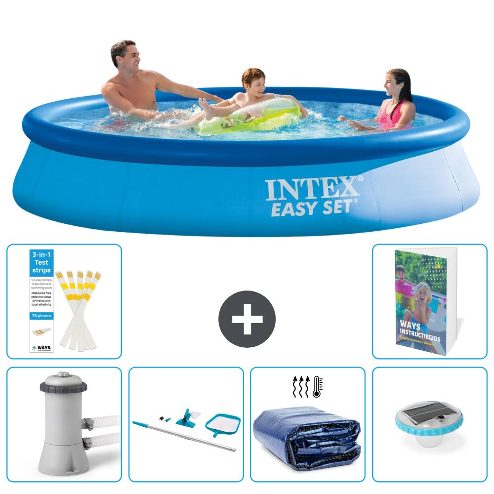 INTEX Basen Easy Set Okrągły - 366x76 cm - 7-częściowy S305