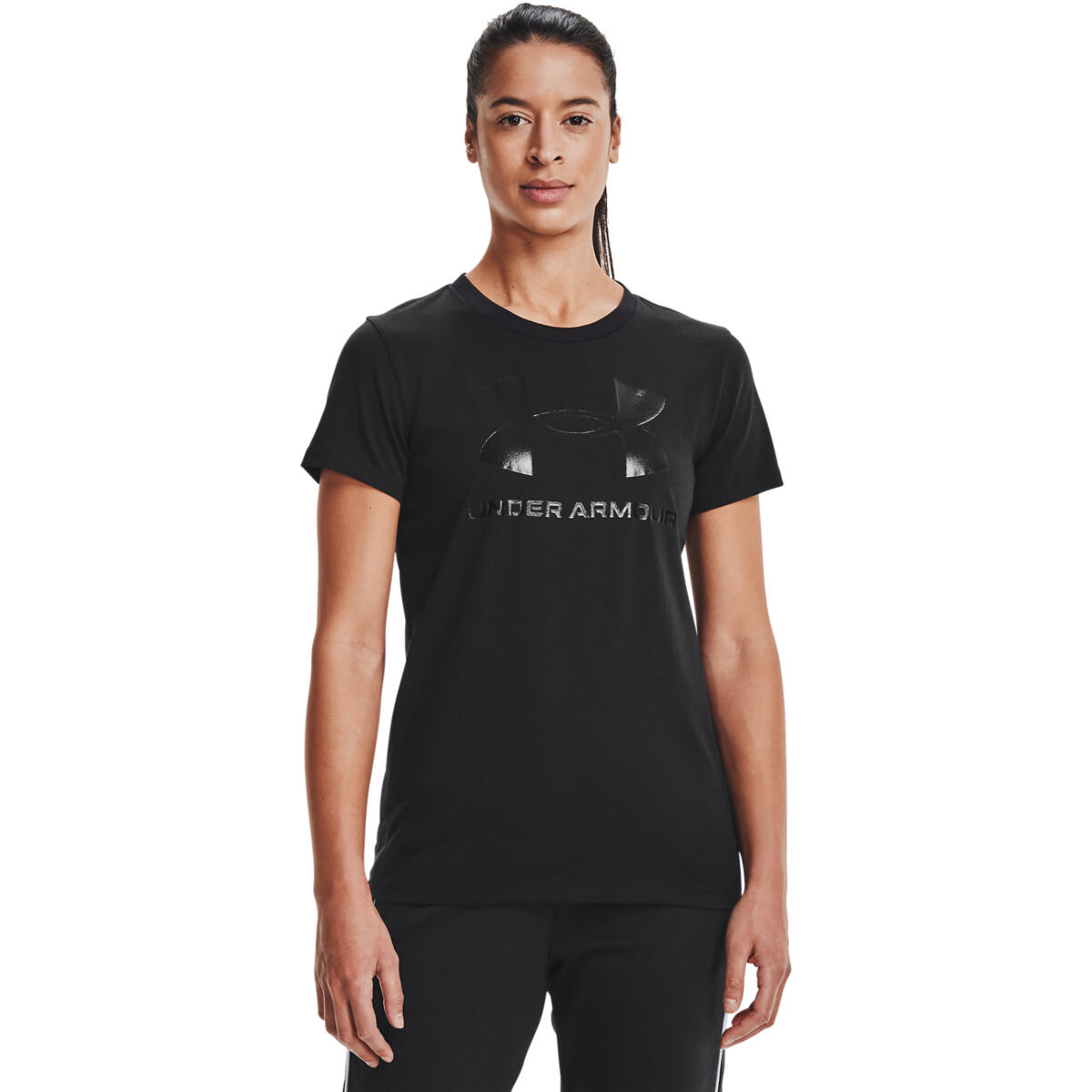 Podkoszulek Under Armour Sportstyle Graphic, Czarny, Kobiety