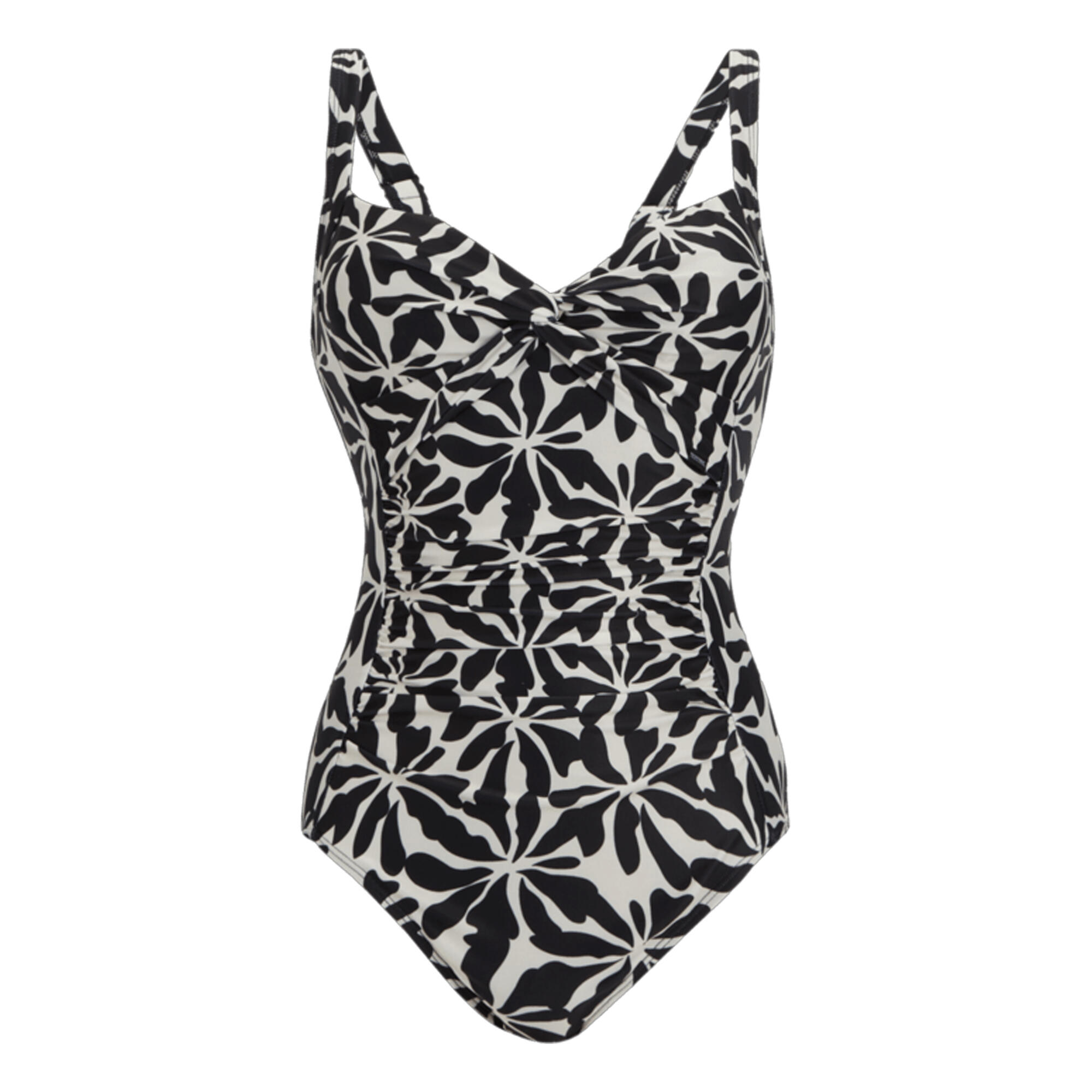 Damski Jednoczęściowy Kostium Kąpielowy Sakari Abstract Floral Tummy Control