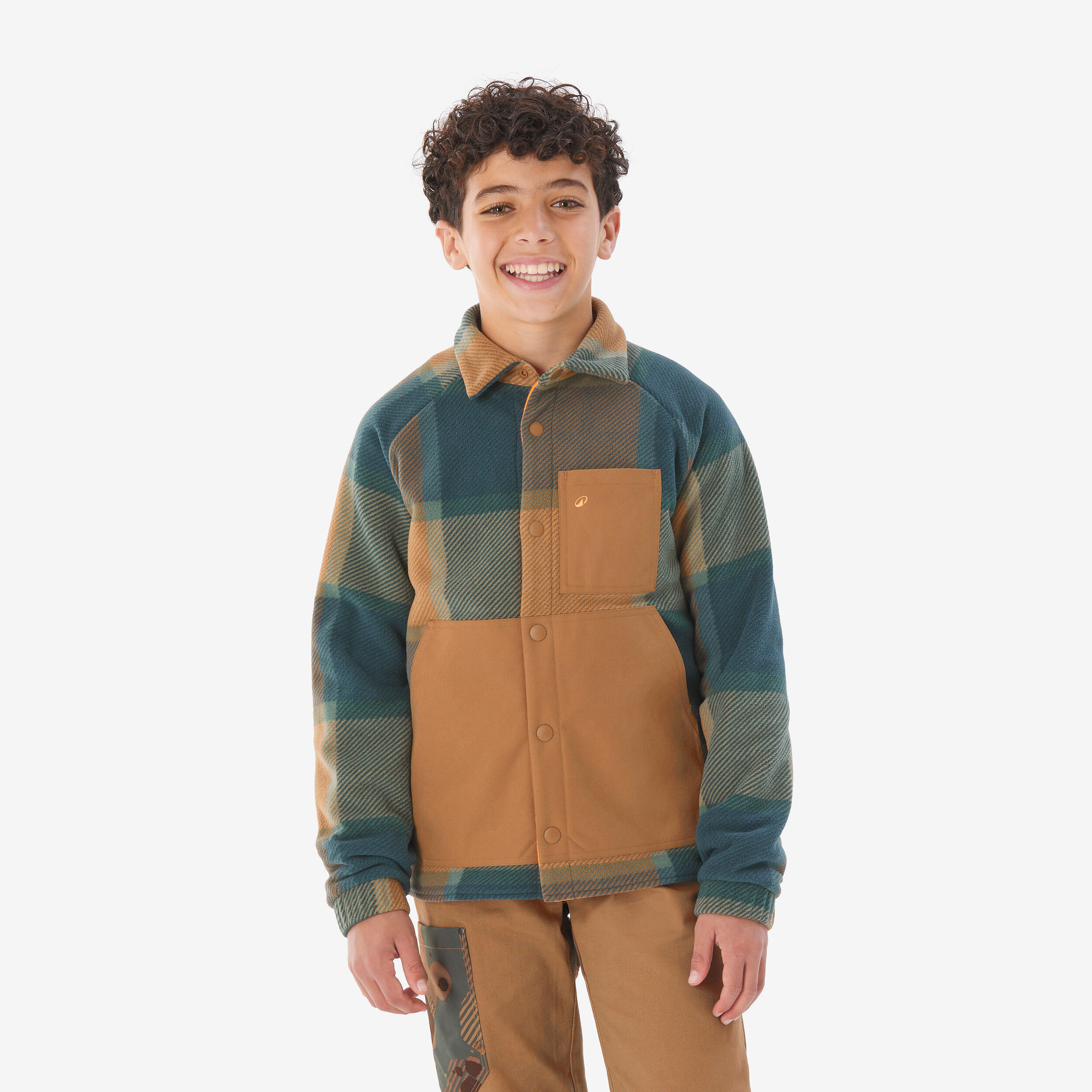 Koszula wierzchnia polarowa dla dzieci Solognac 500