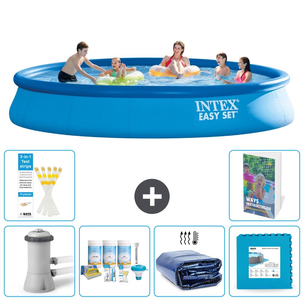 INTEX Basen Easy Set Okrągły - 457x84 cm - 7-częściowy S188