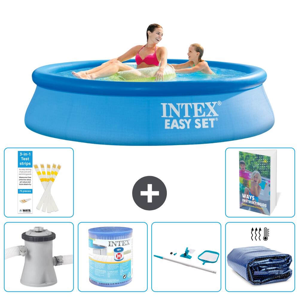 INTEX Basen Easy Set Okrągły - 244x61 cm - 7-częściowy S194