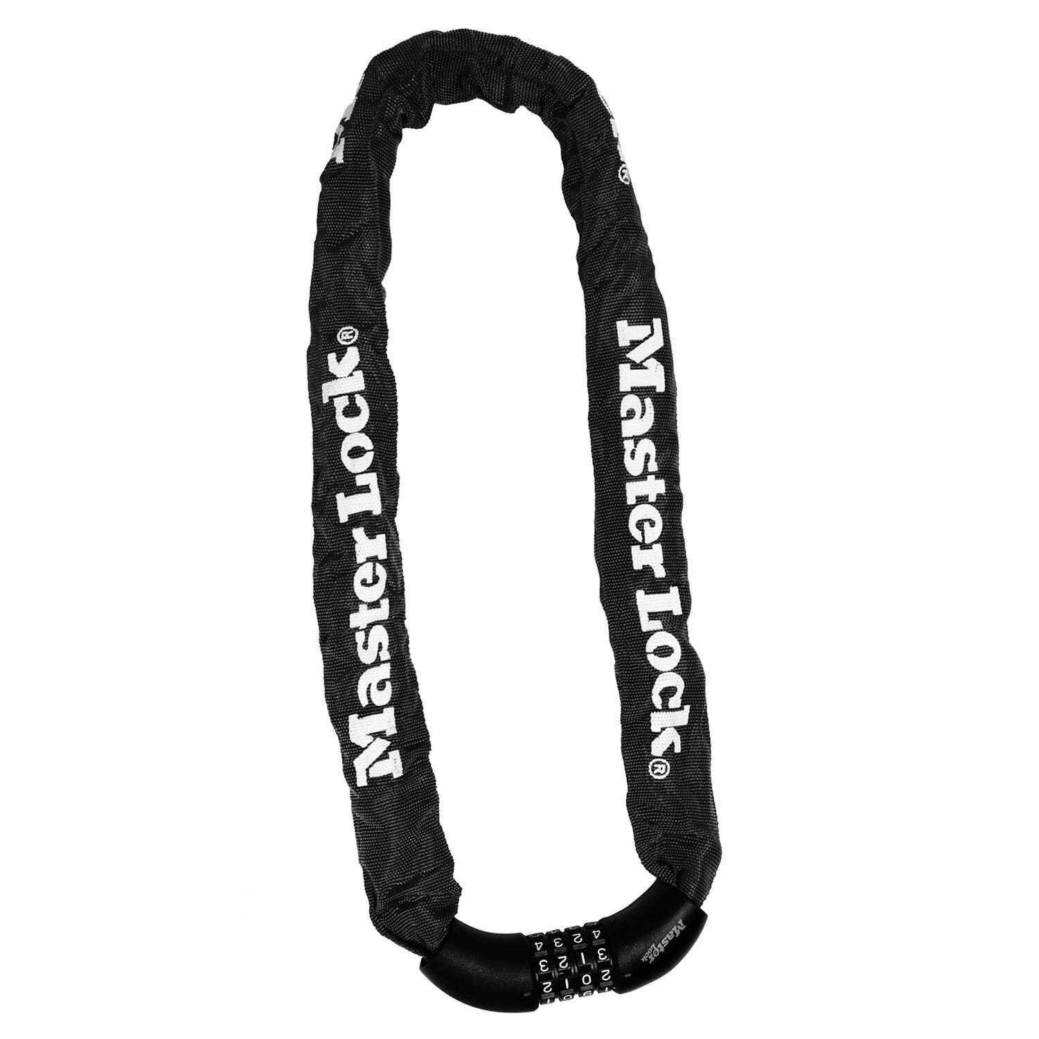 Zapięcie Rowerowe Masterlock Quantum 8392 Łańcuch 8Mm 40Mm 90Cm Szyfr Czarne