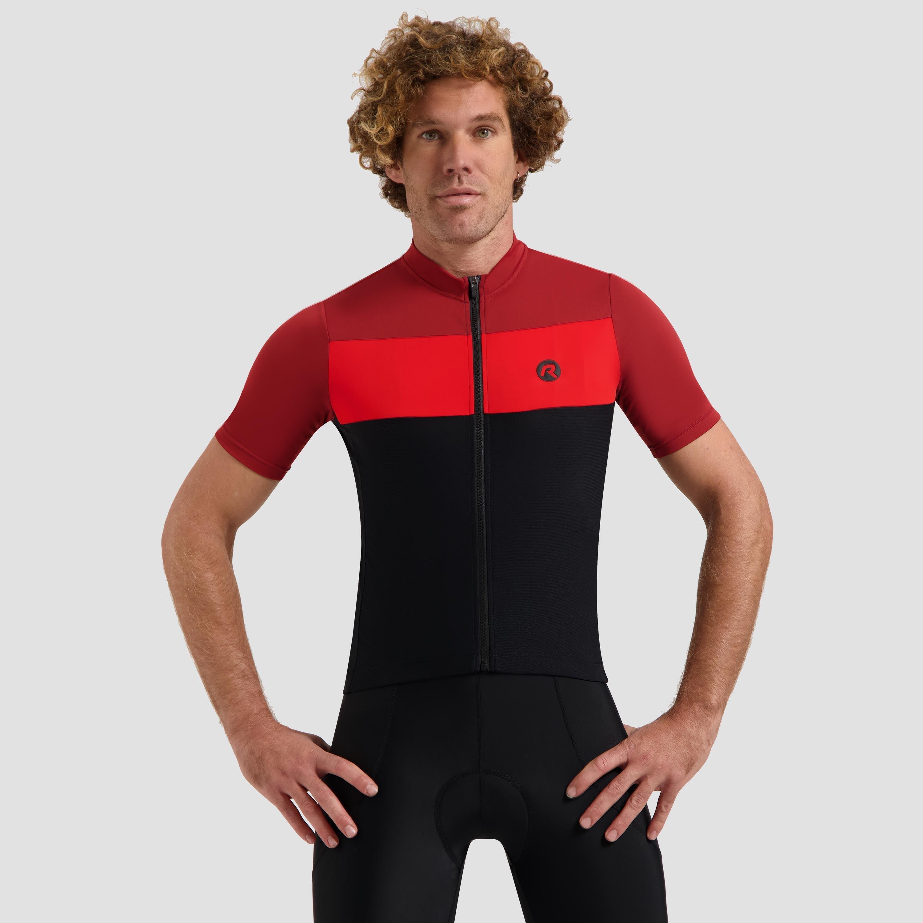 Koszulka rowerowa męska Rogelli Core Block
