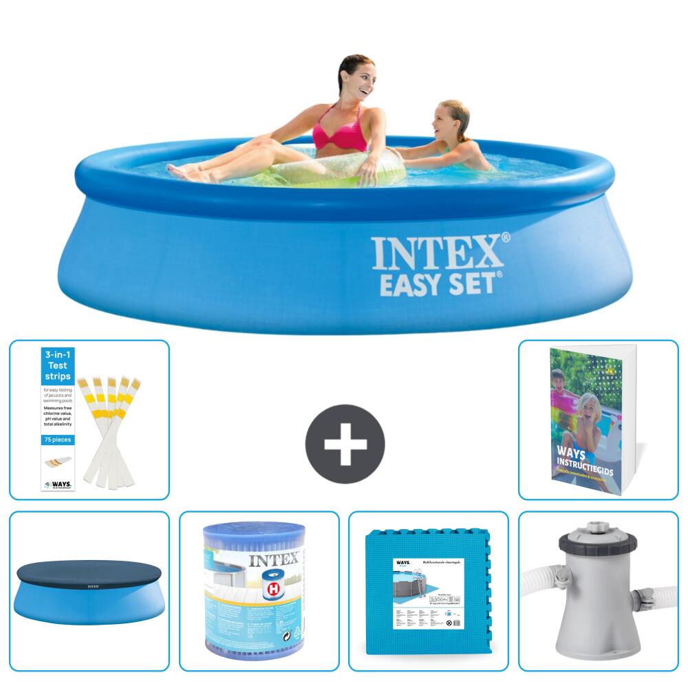 INTEX Basen Easy Set Okrągły - 244x61 cm - 7-częściowy S146