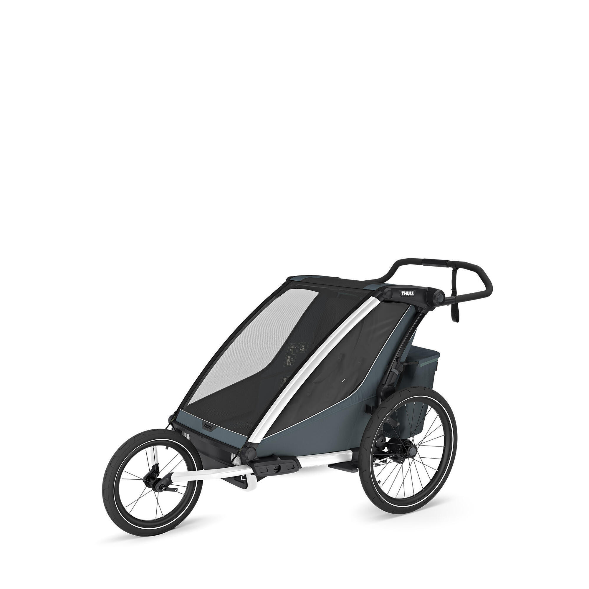 Przyczepka rowerowa Thule Chariot Cross 2 Double - dark slate