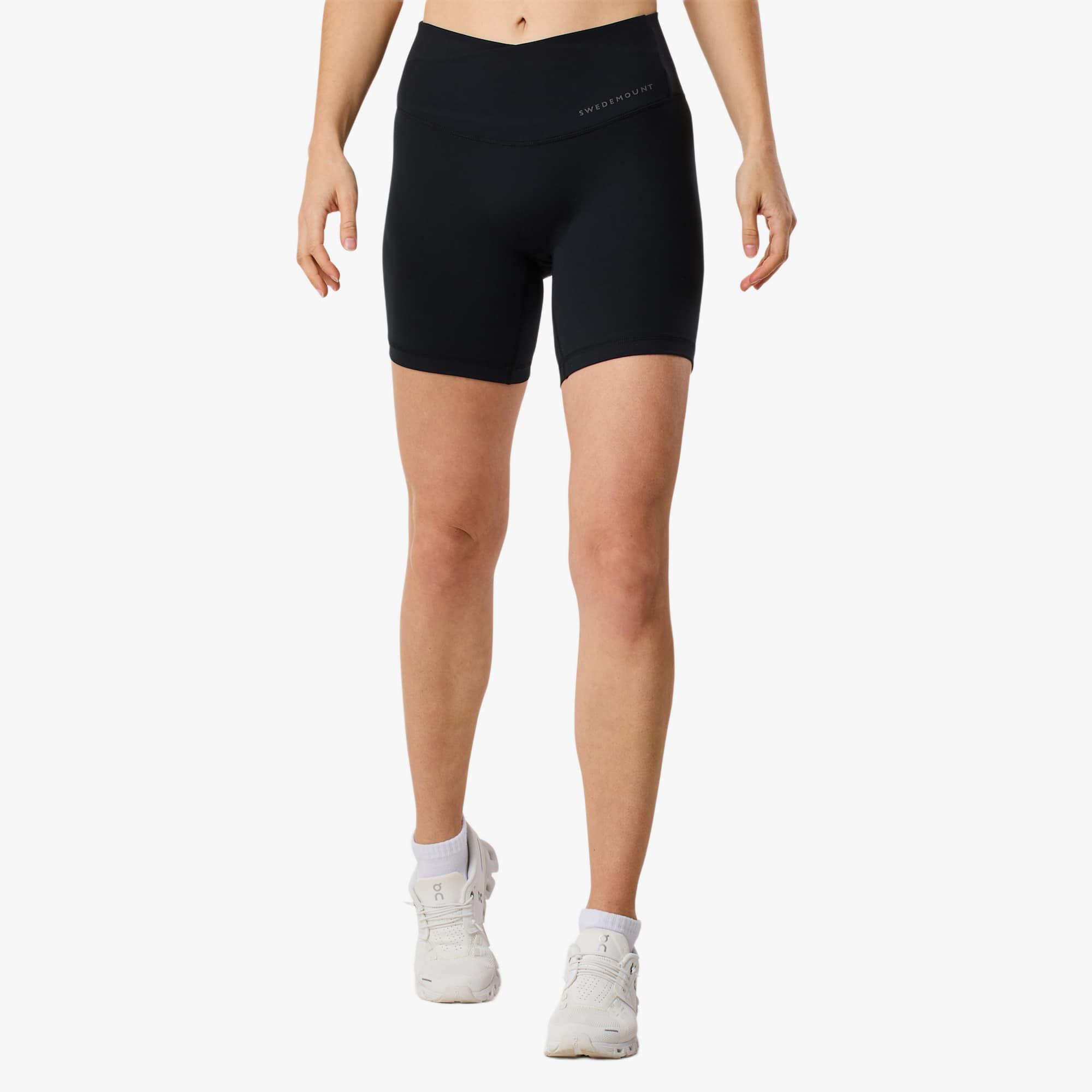 Krótkie legginsy treningowe damskie Swedemount Core Wrap szybkoschnące