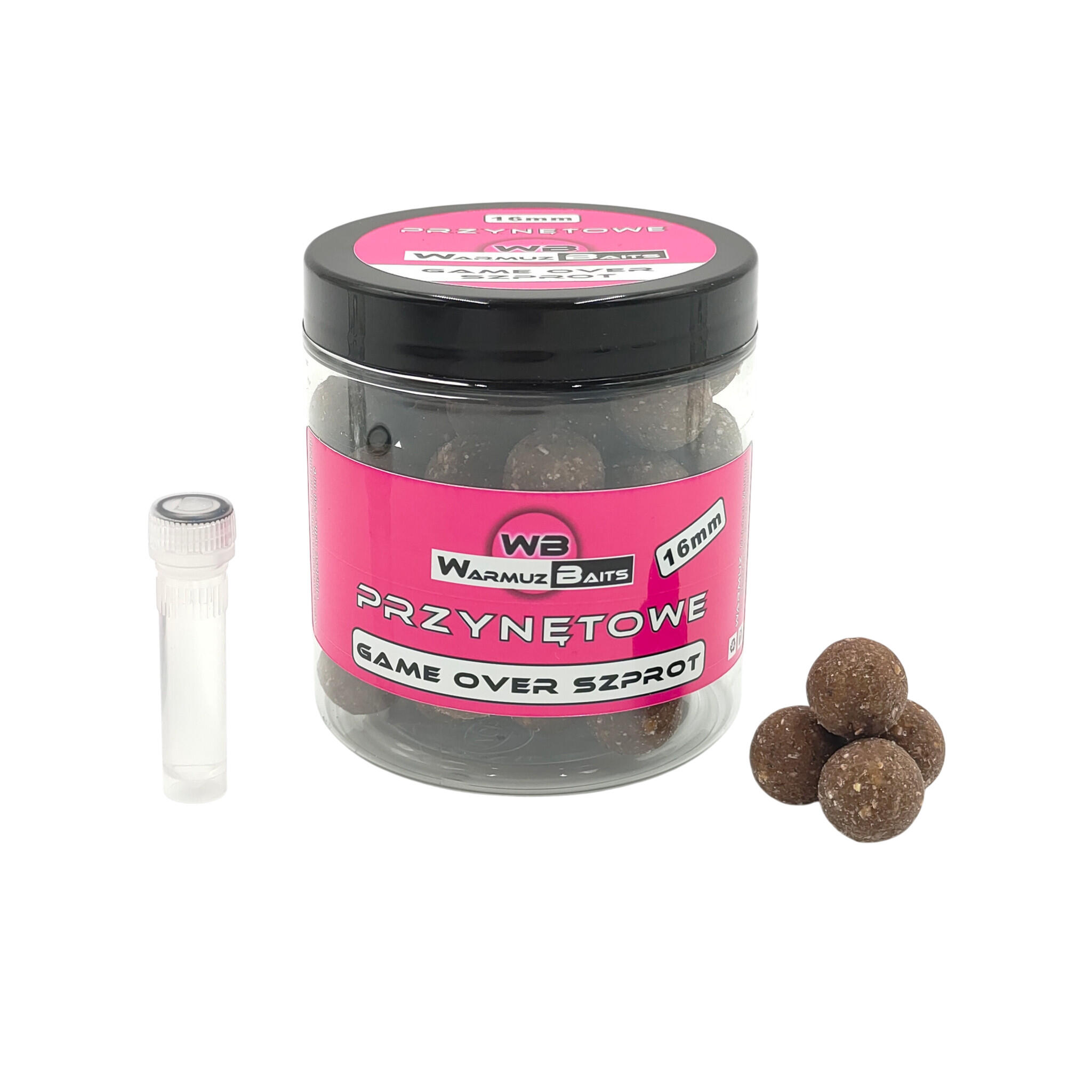 Kulki przynętowe 16mm + dopalacz Warmuz Baits 250ml GAME OVER SZPROT
