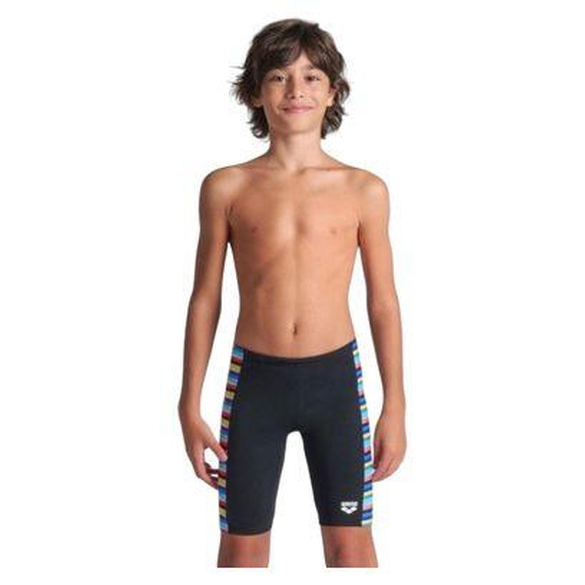 Spodenki do pływania Arena Stripe czarne - jammery