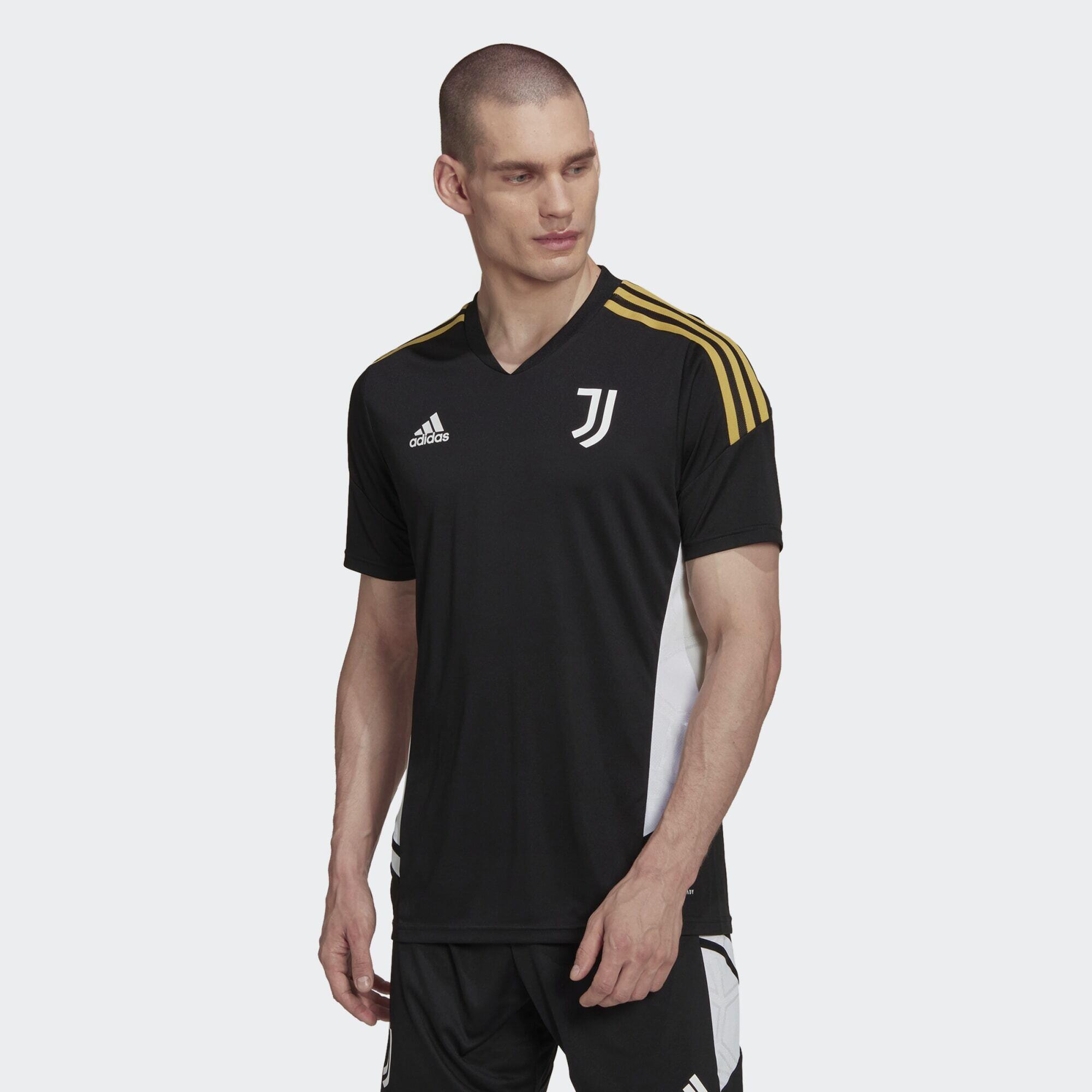 Koszulka Mężczyzna Adidas Entraînement Juventus 2223 czarny