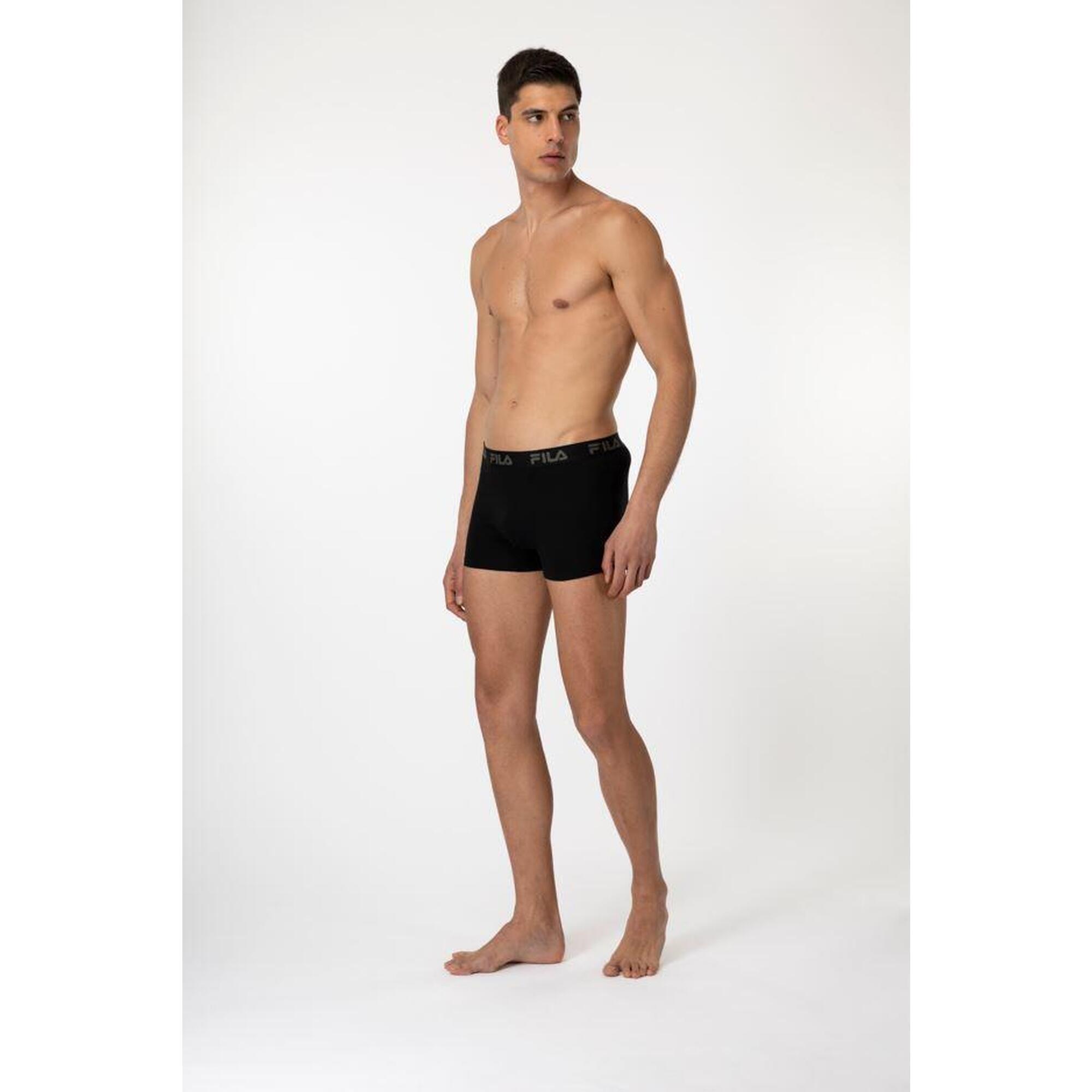 Bokserki Fila 2-pack Black+Deep  rozmiar M