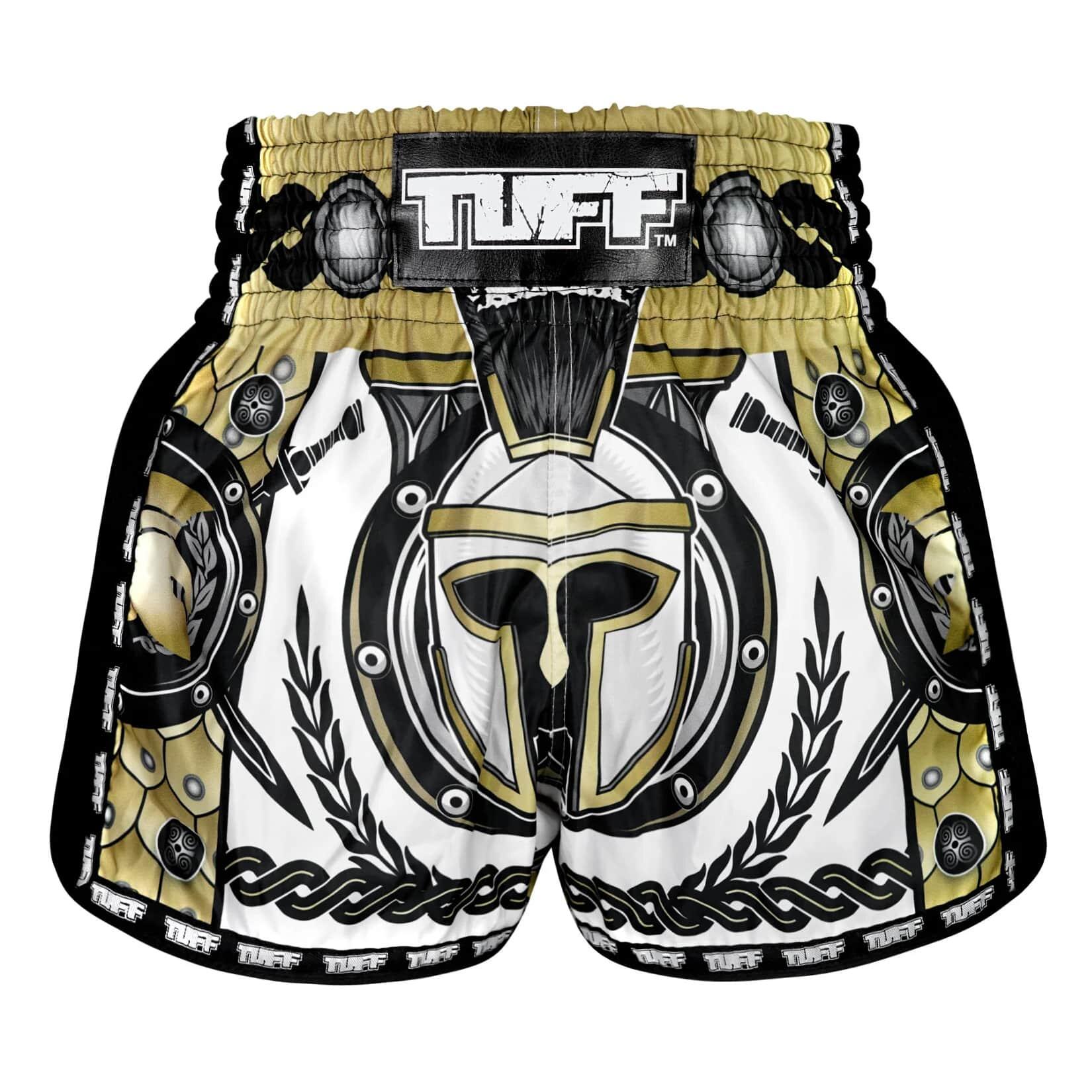 Spodenki treningowe TUFF Golden Gladiator in White