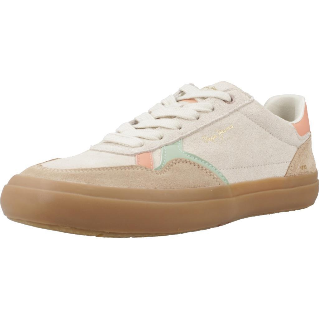 Tenisówki Pepe Jeans Model Travis Retro W Kolor Beżowy