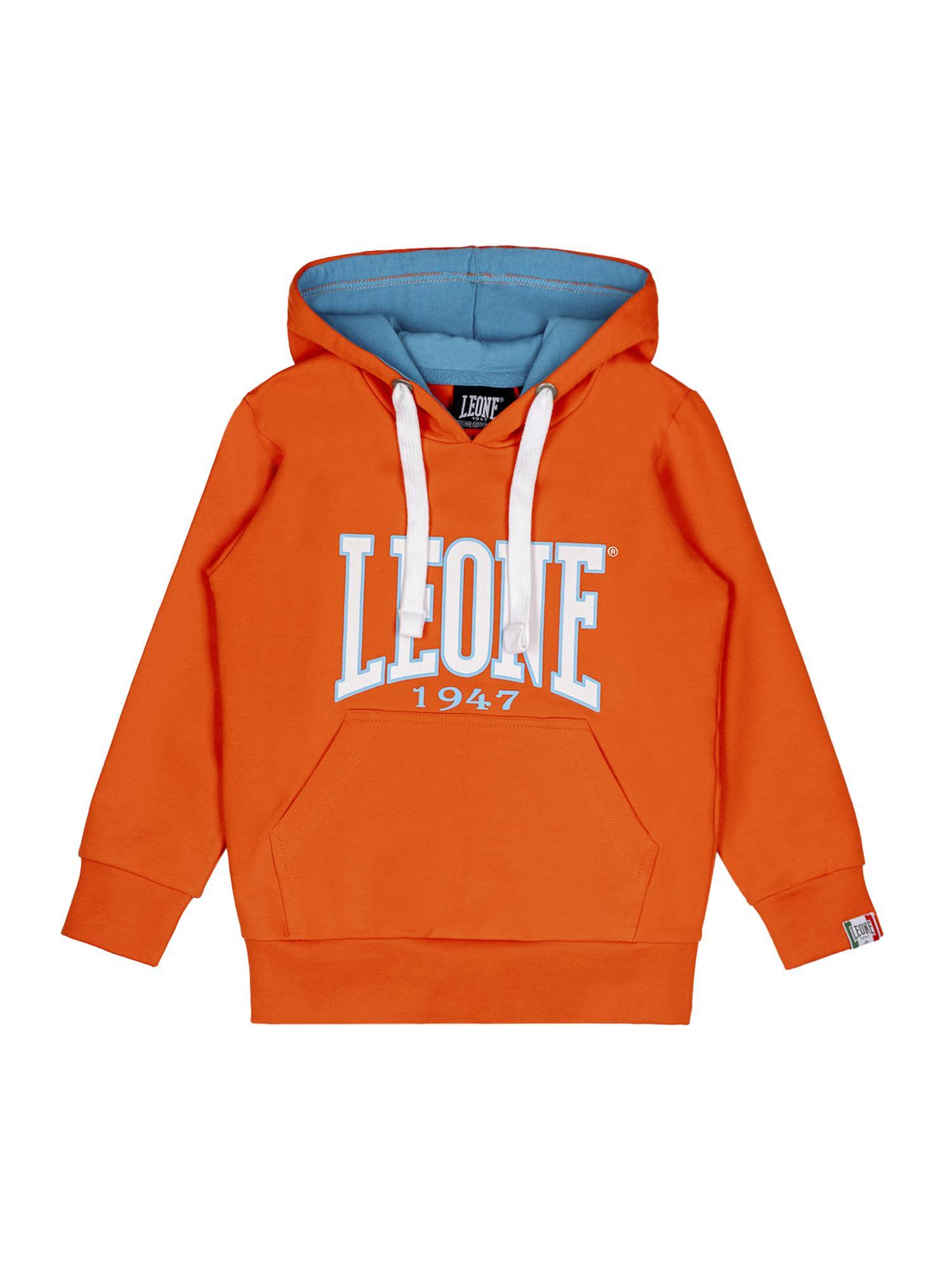 Leone New Basic dziecięce bluzy z kapturem z nieczesanej bawełny