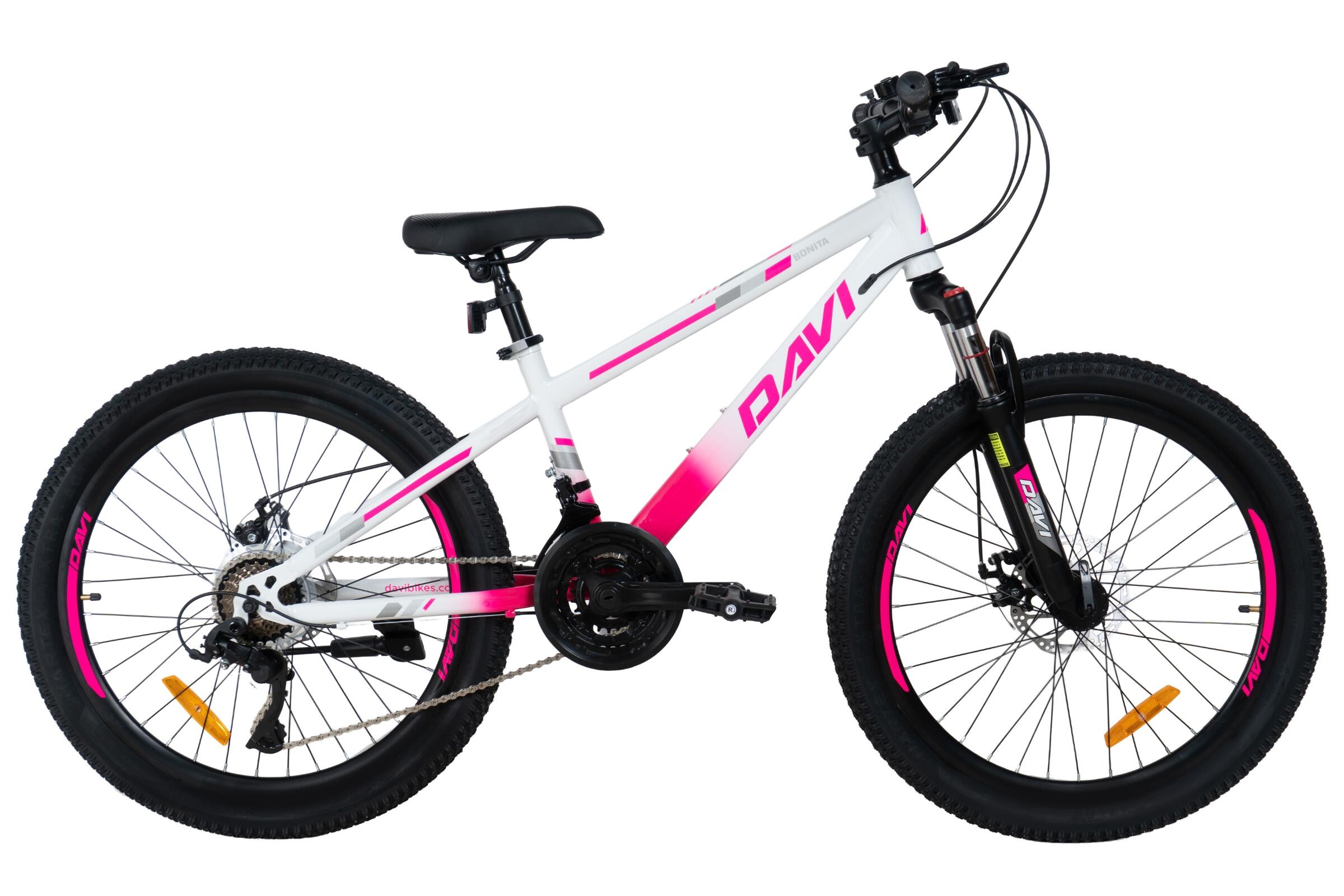 Rower górski 24 cale, Davi Bonita, solidna rama 11 cali, 21-biegów, amortyzacja
