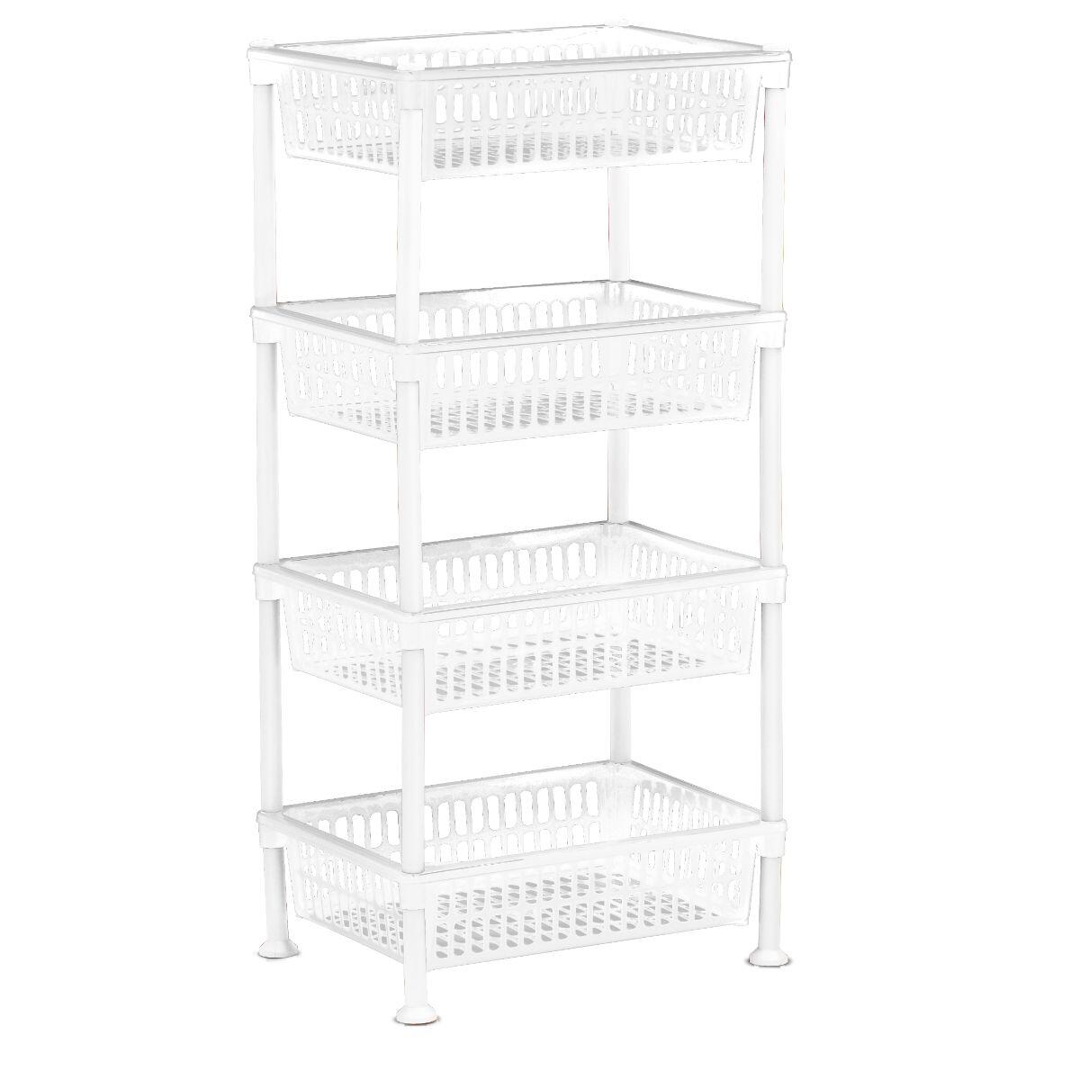 Clever Clean – Kitchen Trolley – 4 Baskets