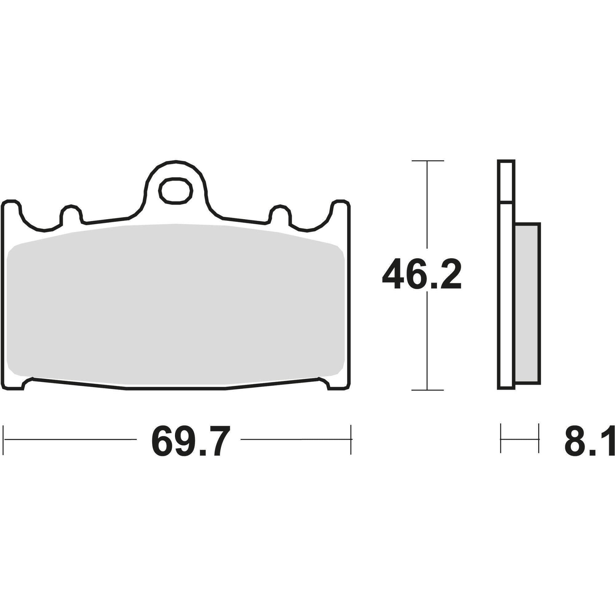 TRW MCB 602 SV Klocki Hamulcowe Metaliczne dla Rowerów