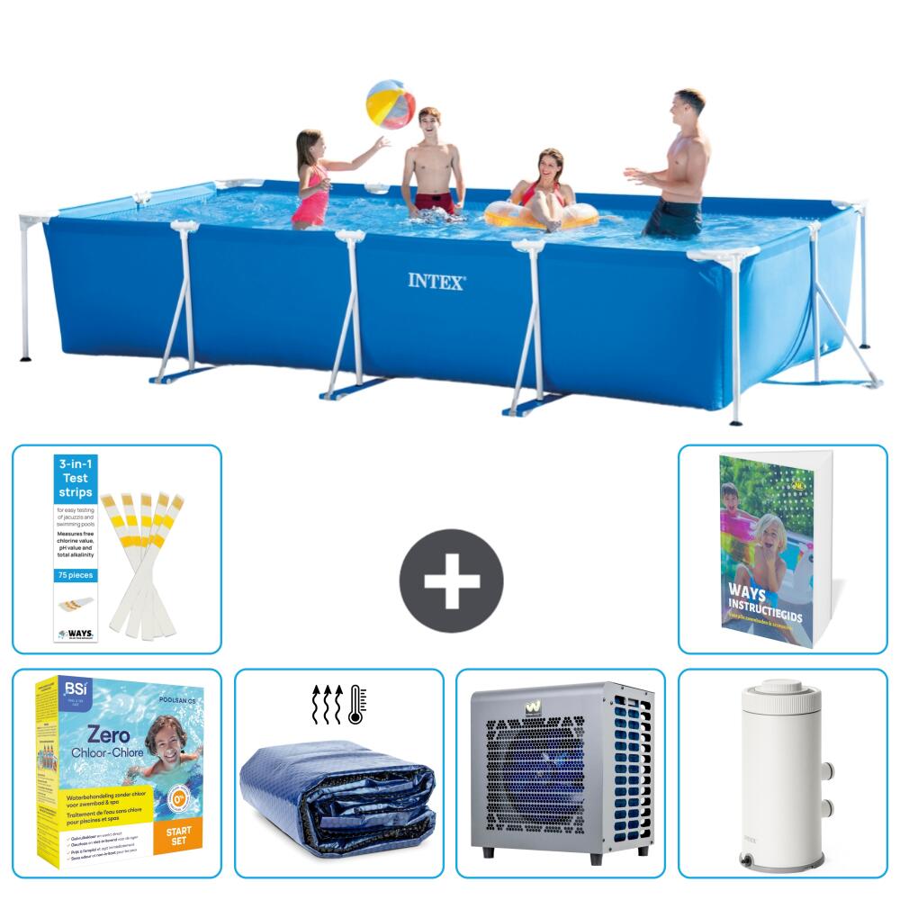INTEX Basen ze stelażem Prostokątny - 450x220x84 cm - 7-częściowy S157