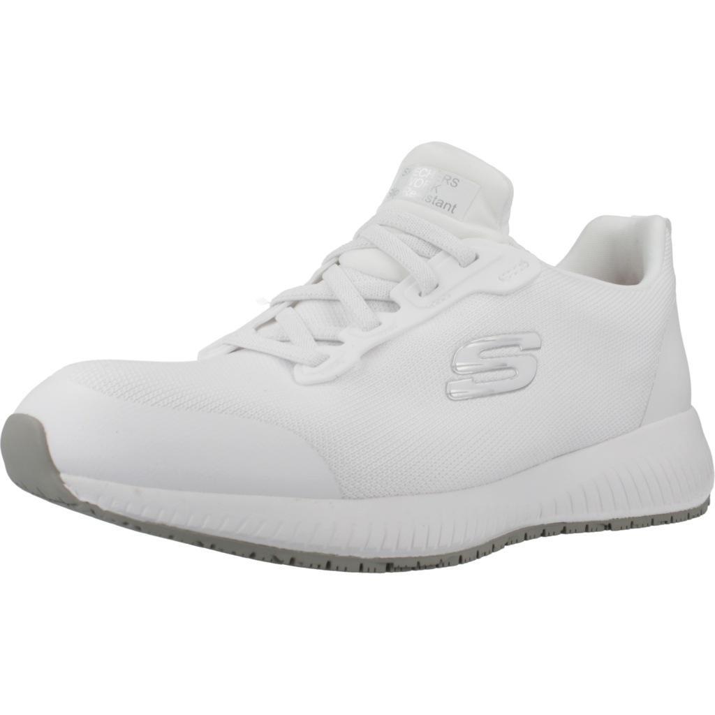Obuwie Sportowe Damskie Skechers Work: Squad SR Biały