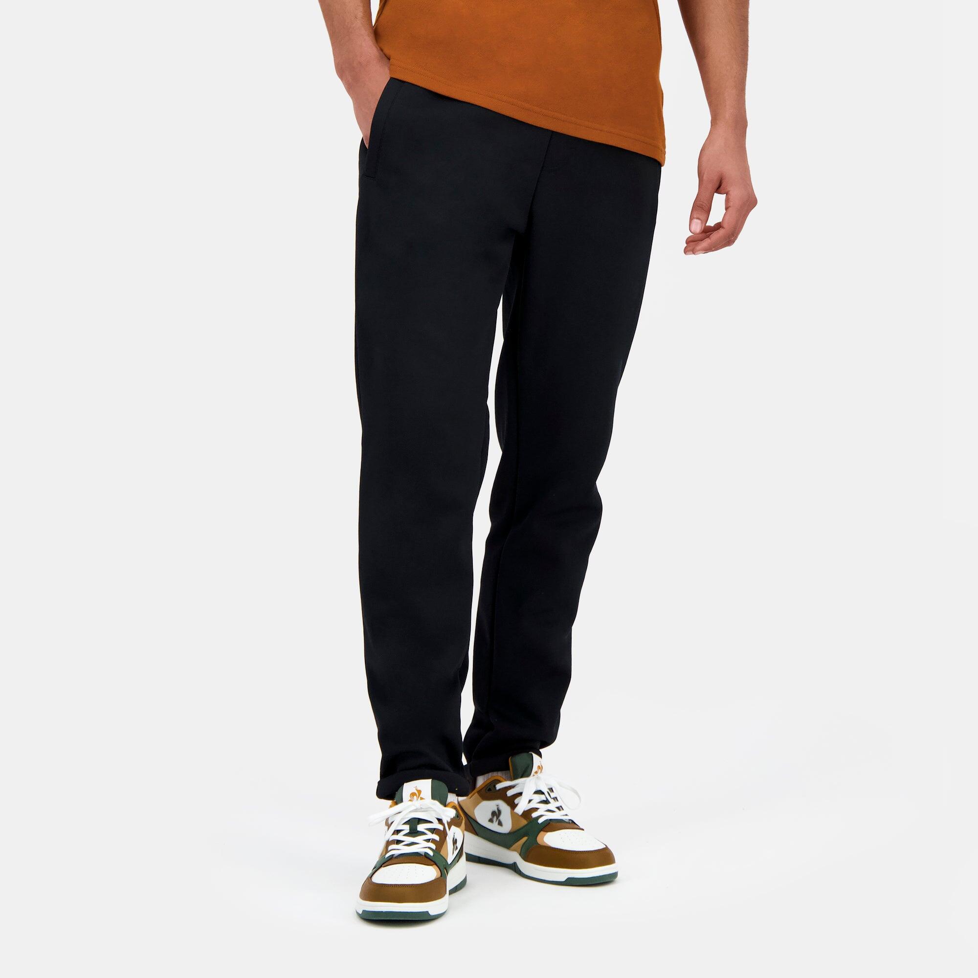 Spodnie dresowe o kroju marchewkowym w kolorze ton w ton Le Coq Sportif Essentie