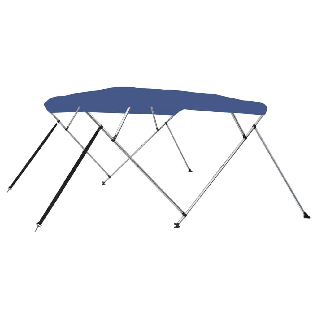 VidaXL bimini 4 łuki 243x210x137 cm granatowy