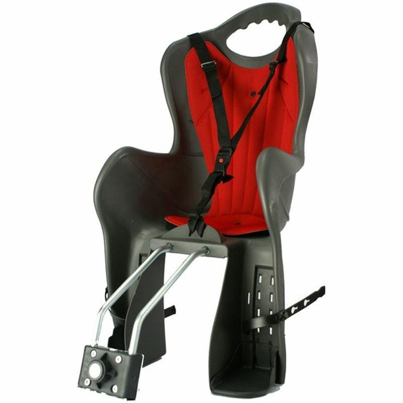 Fotel dziecięcy rowerowy z adapterem HTP Elibas  szary.