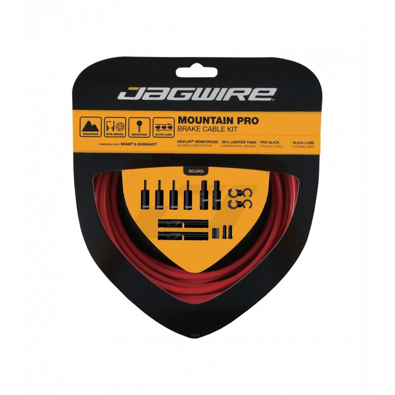 Zestaw hamulcowy JAGWIRE Mountain Pro - czerwony