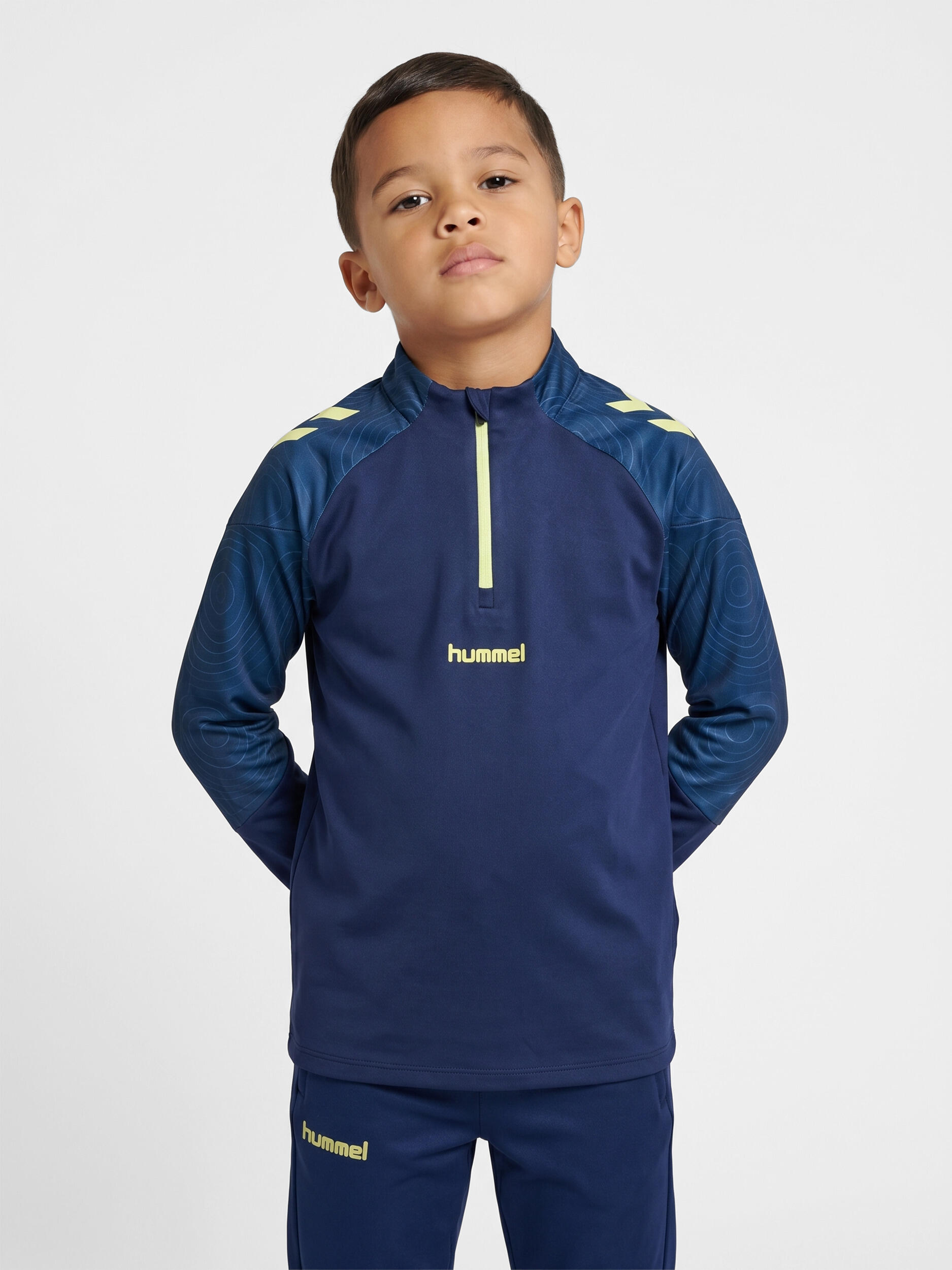 Dziecięcy top treningowy z suwakiem pół. Hummel Blaze 2.0