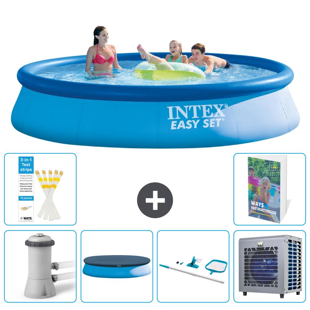 INTEX Basen Easy Set Okrągły - 396x84 cm - 7-częściowy S283