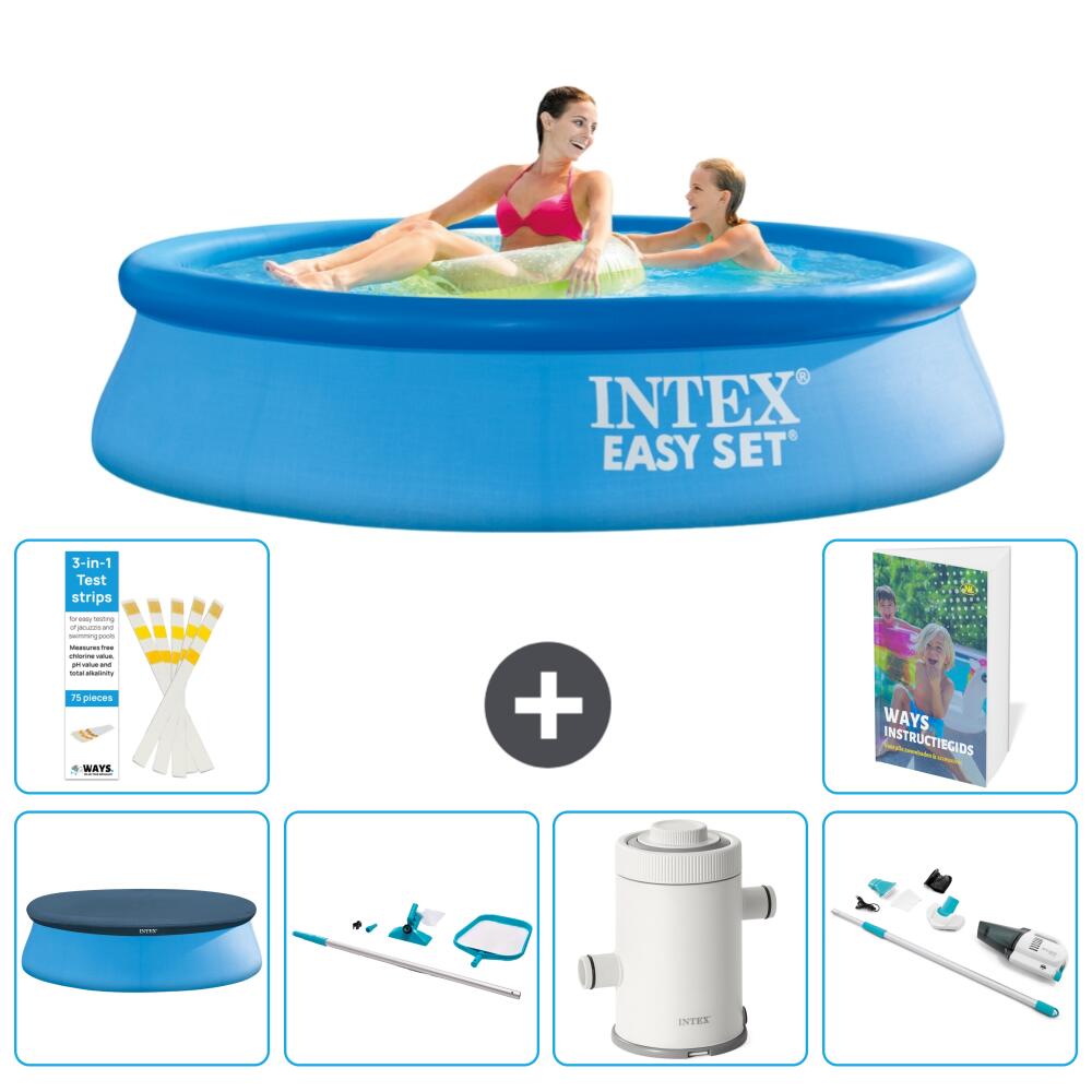INTEX Basen Easy Set Okrągły - 244x61 cm - 7-częściowy S83
