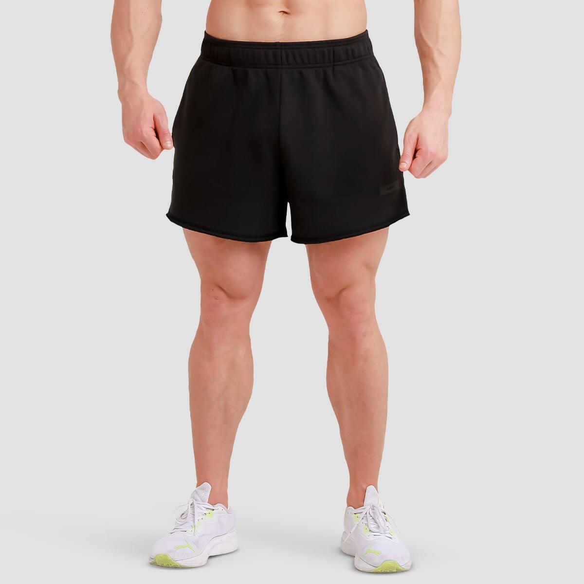 Spodenki męskie fitness luźne czarne Unity