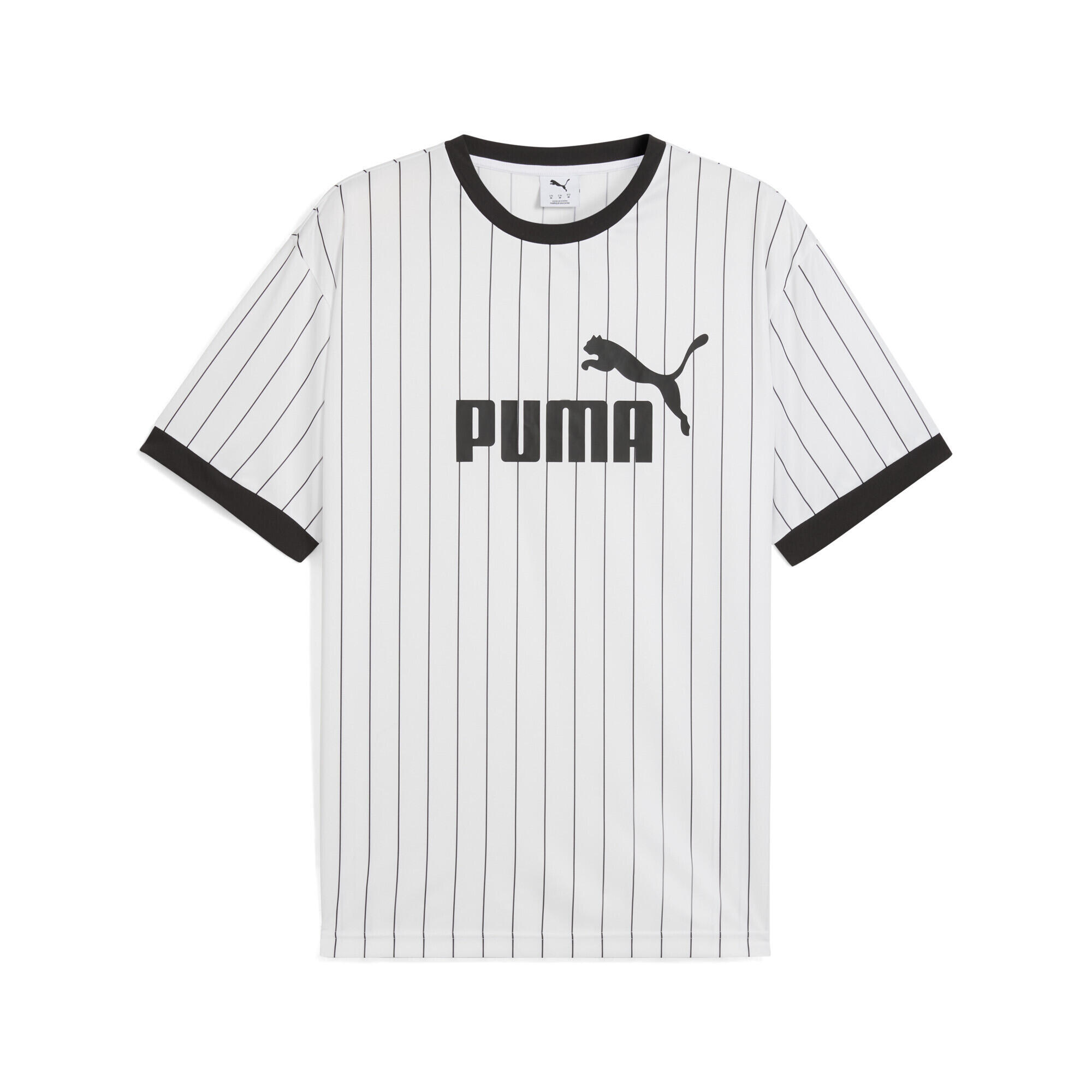 Męska koszulka Essentials w paski PUMA