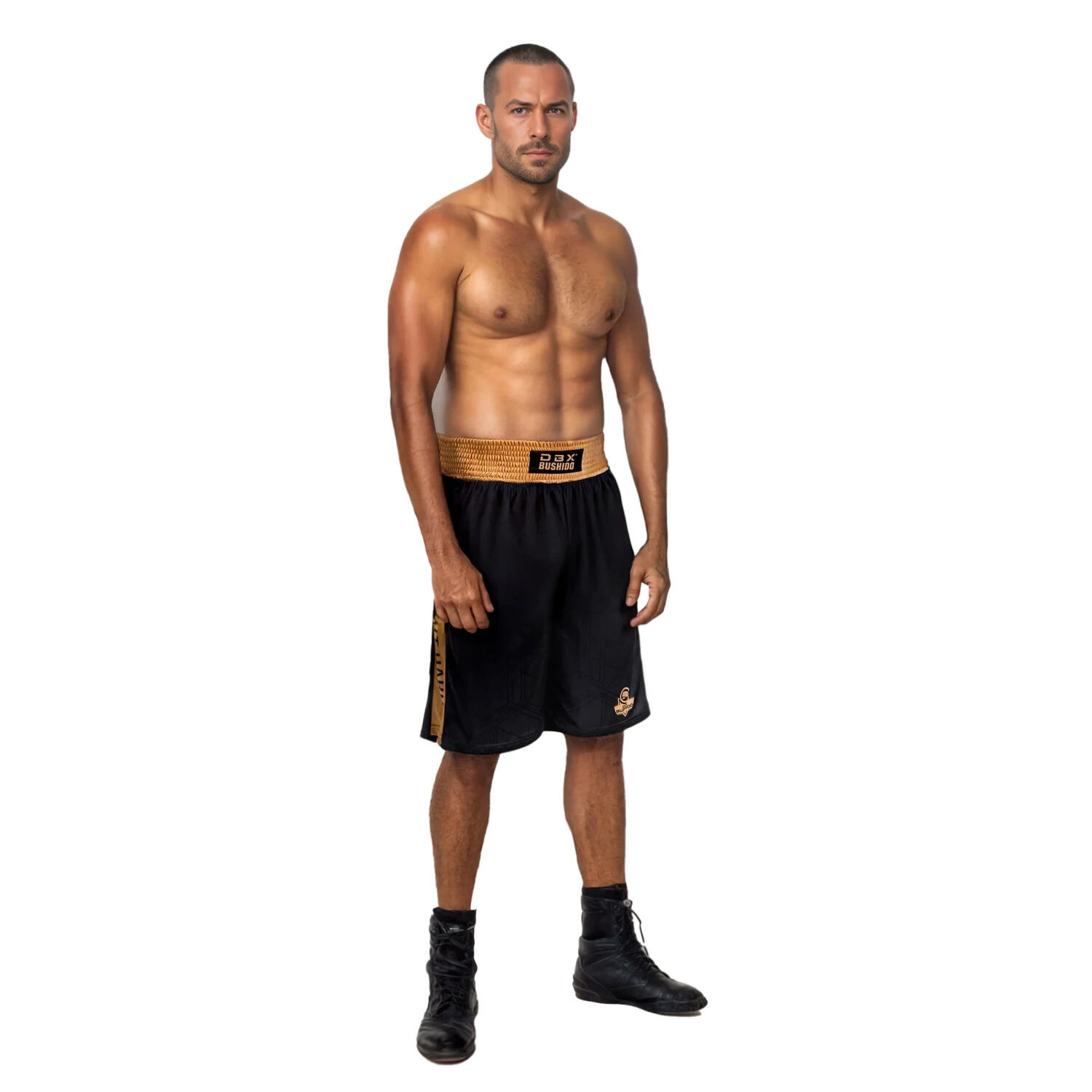 Spodenki bokserskie treningowe Gold DBX Bushido